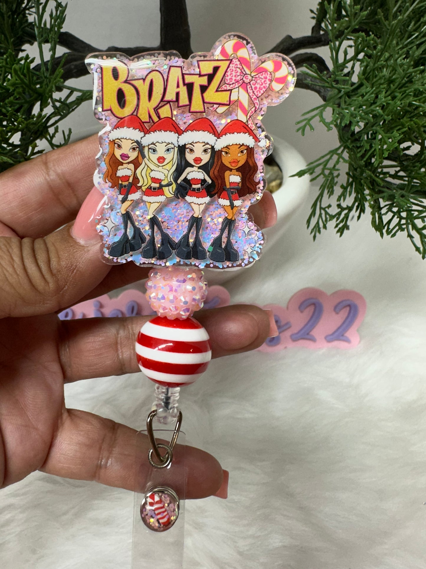 Christmas Bratz Badge Reel