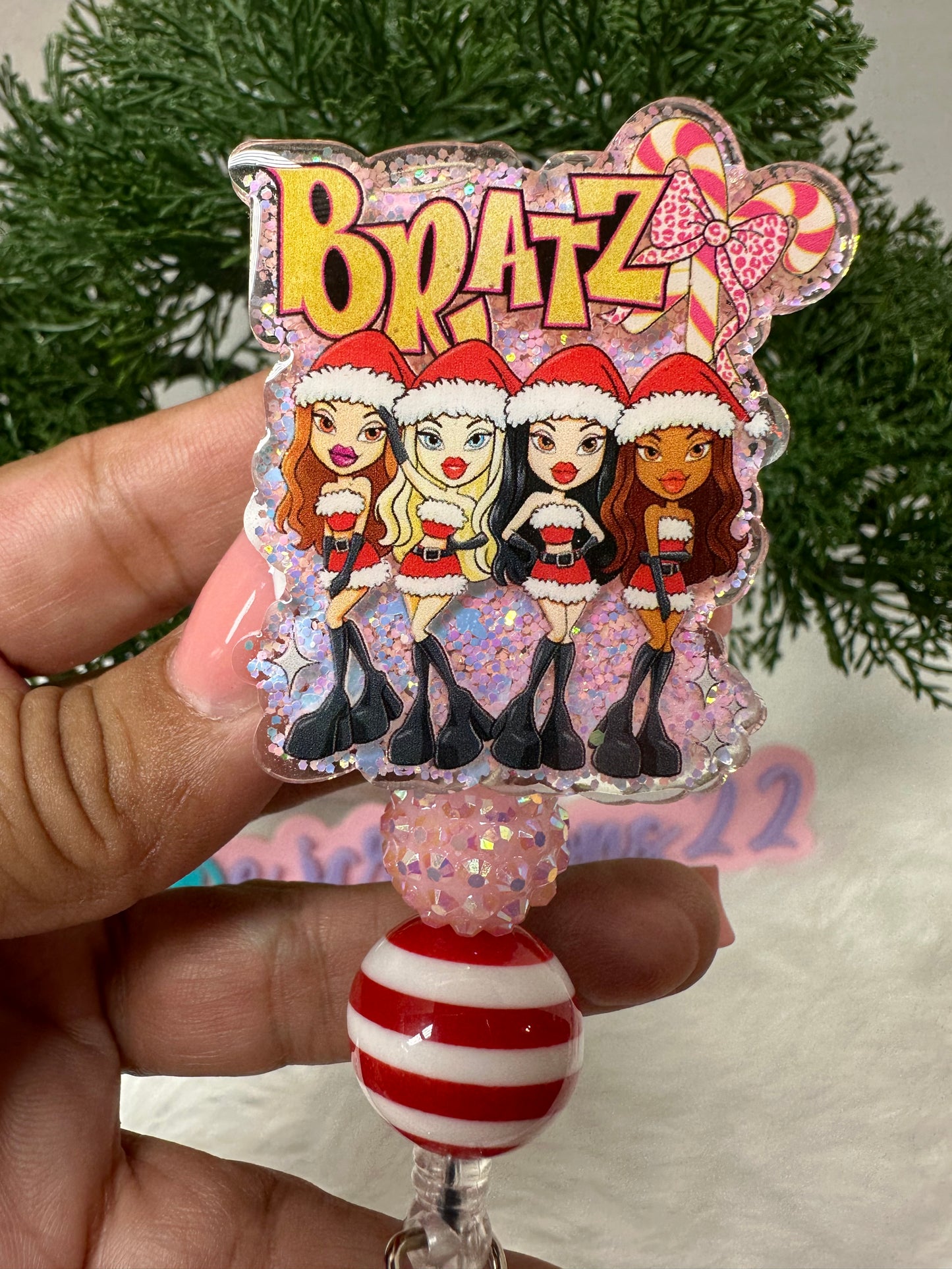 Christmas Bratz Badge Reel