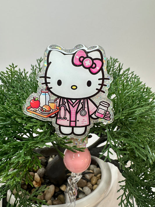 Kitty Dietitian Badge Reel