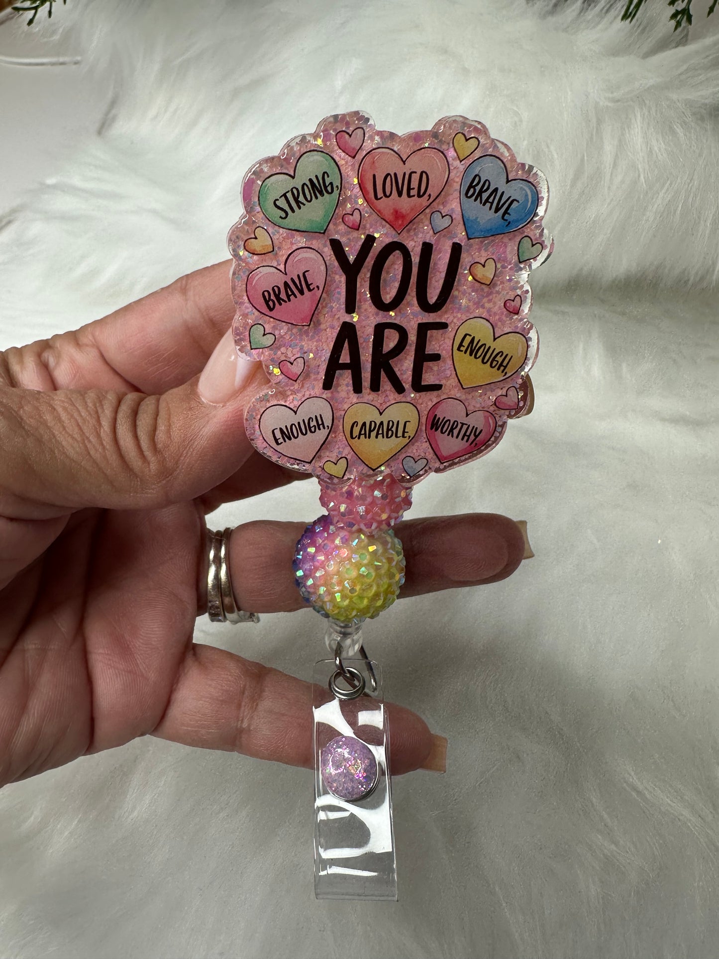 YOU ARE Affirmations Badge Reel
