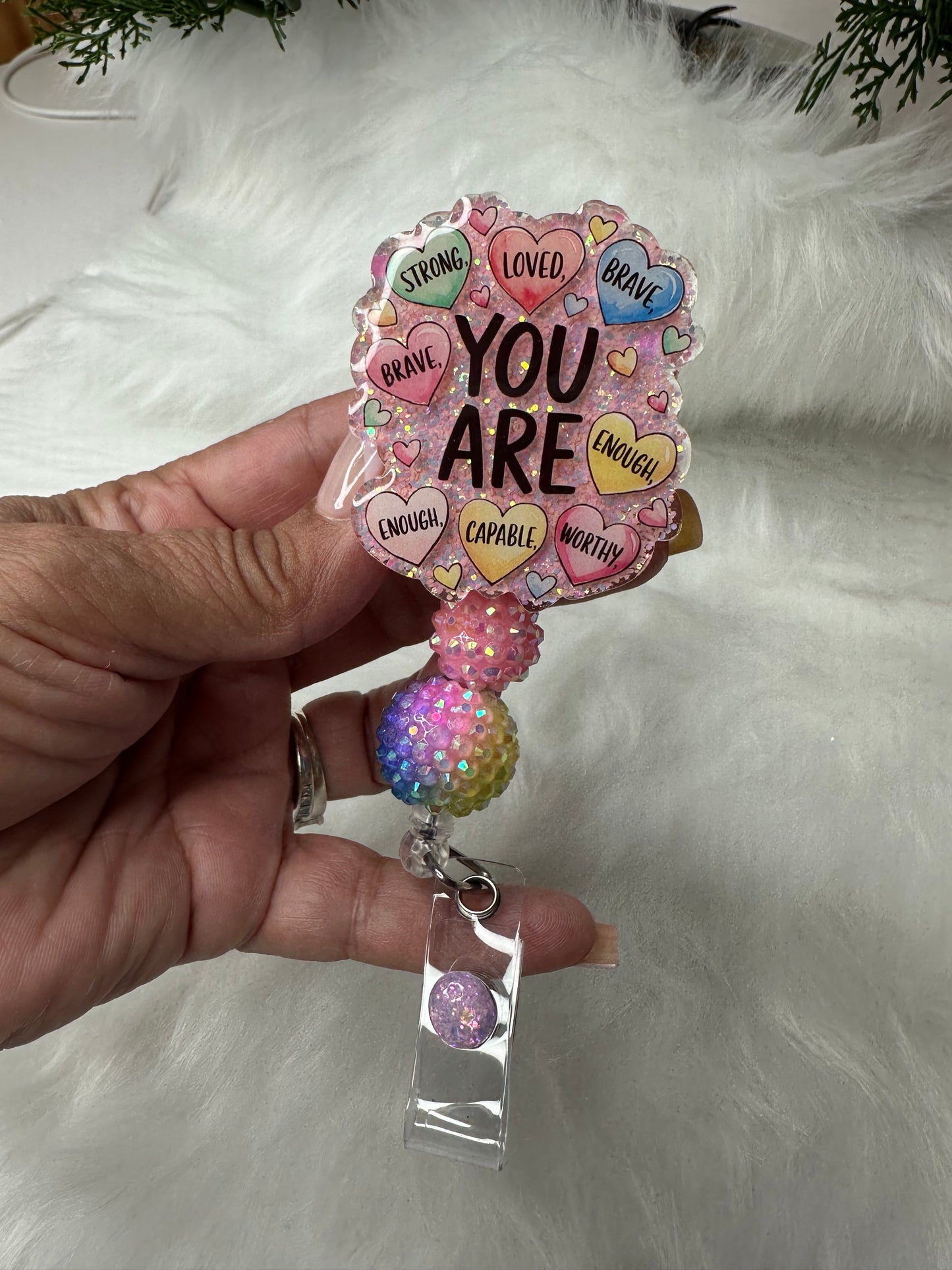 YOU ARE Affirmations Badge Reel