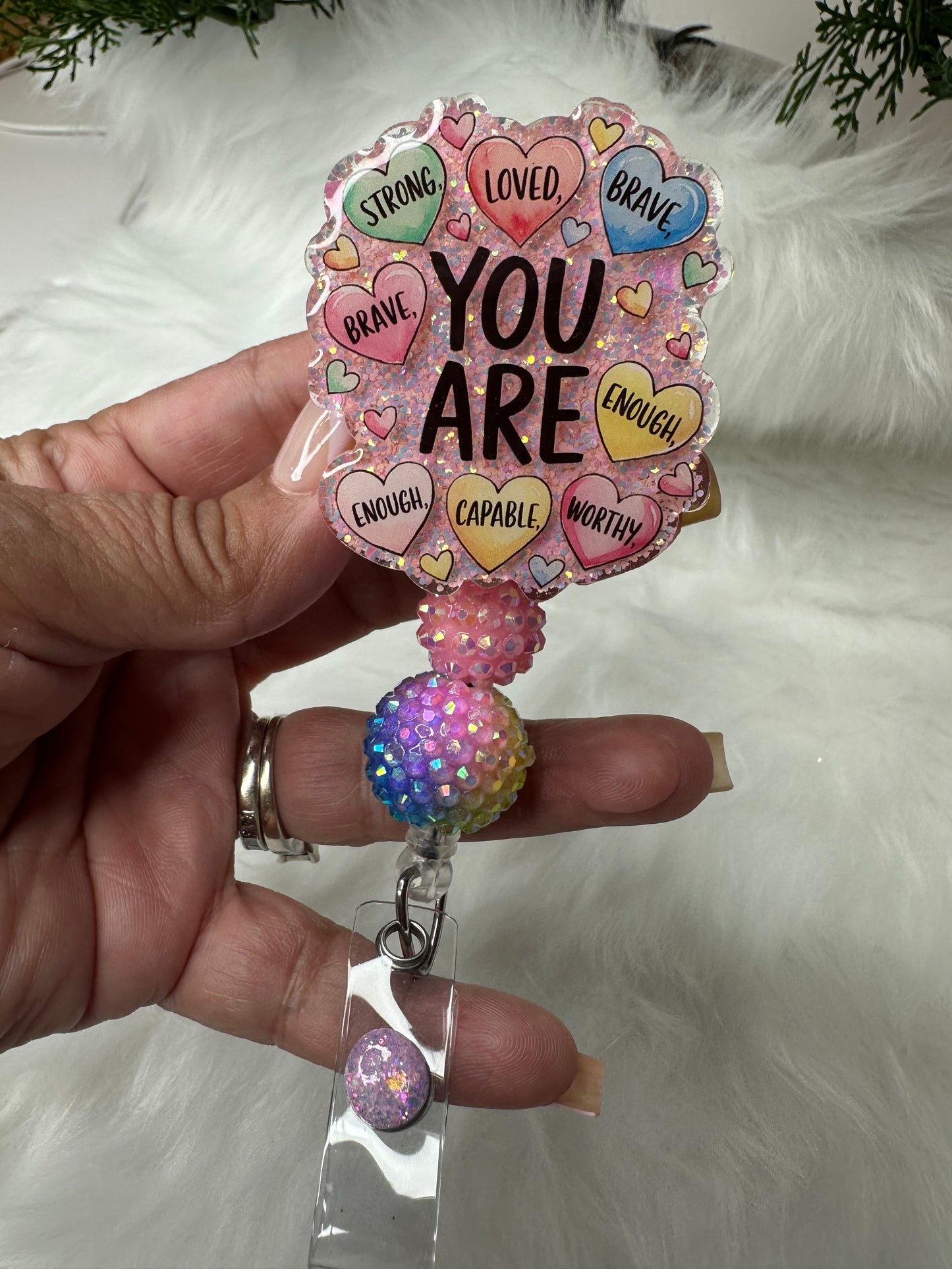 YOU ARE Affirmations Badge Reel