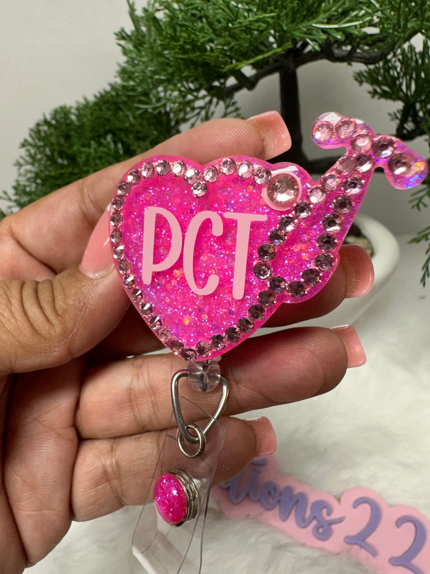 Stethoscope Nurse Heart Badge Reel