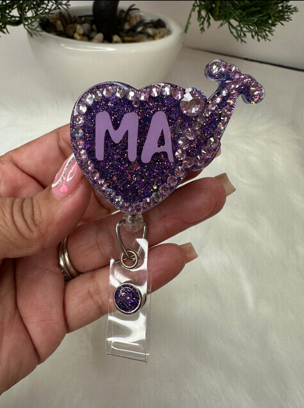 Stethoscope Nurse Heart Badge Reel