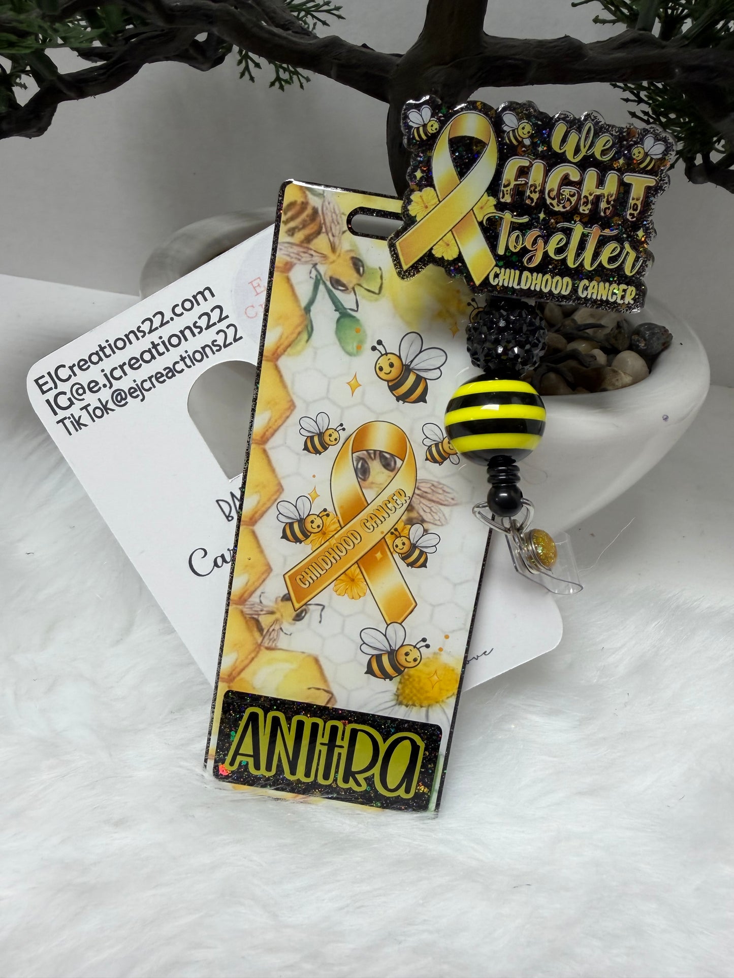 Childhood Cancer Awareness Badge Buddy Set