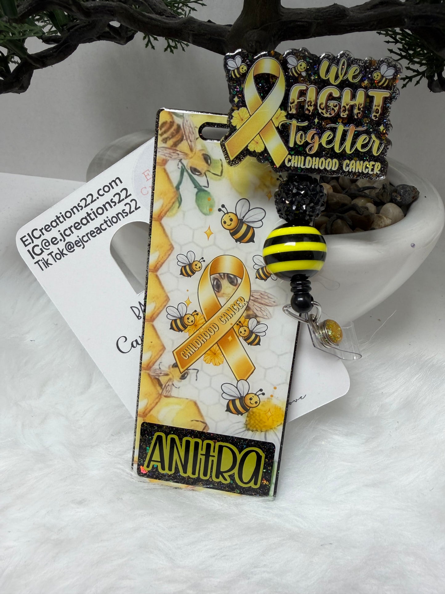 Childhood Cancer Awareness Badge Buddy Set