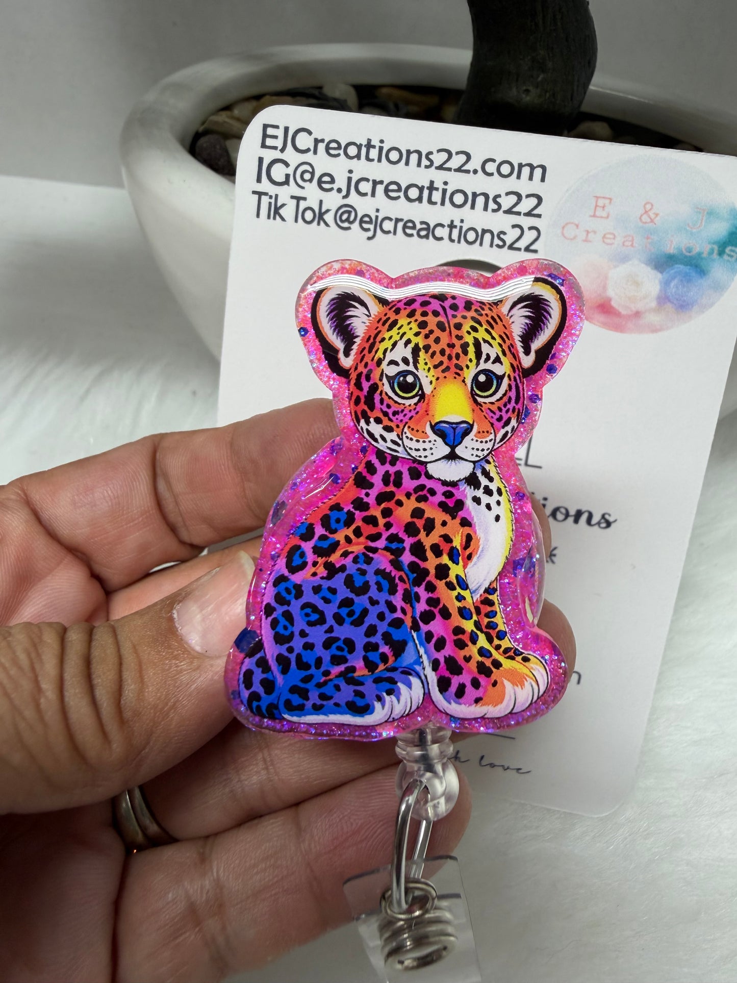 Liza Leopard Badge Reel