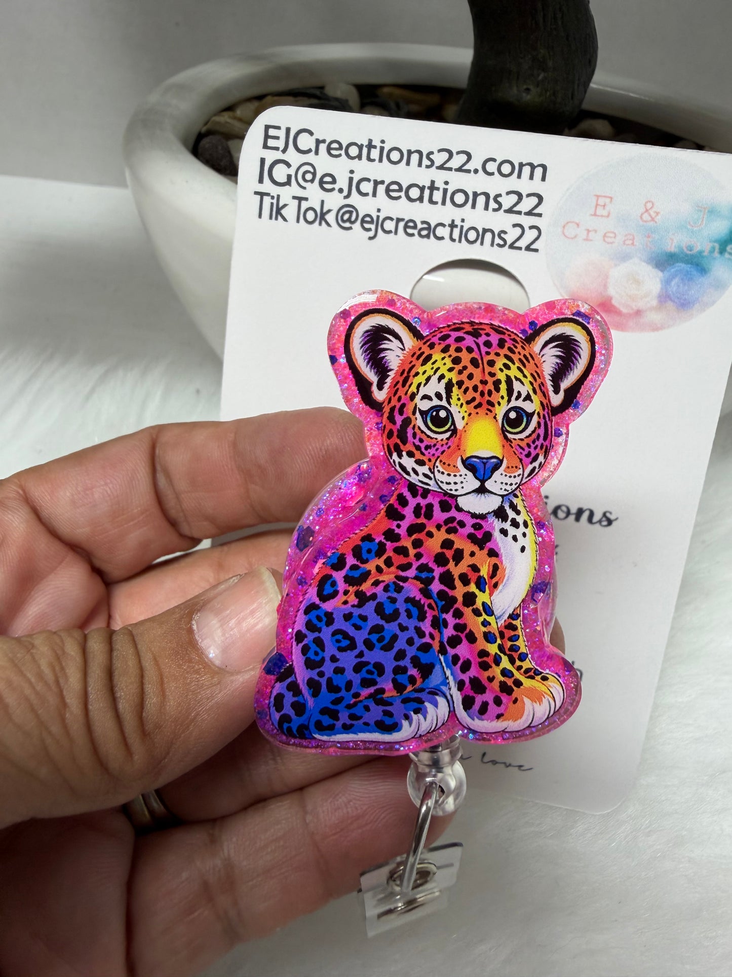 Liza Leopard Badge Reel