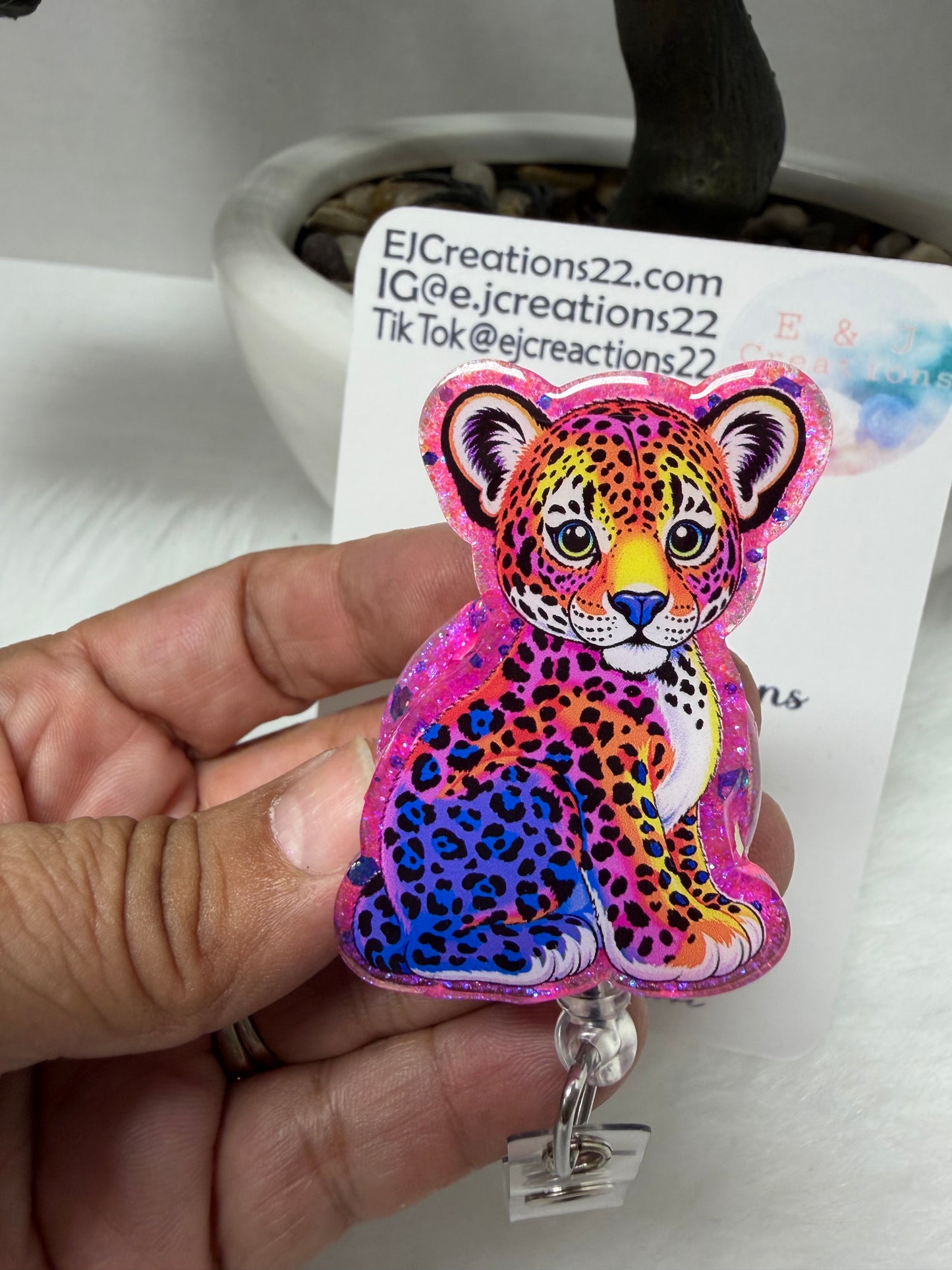 Liza Leopard Badge Reel