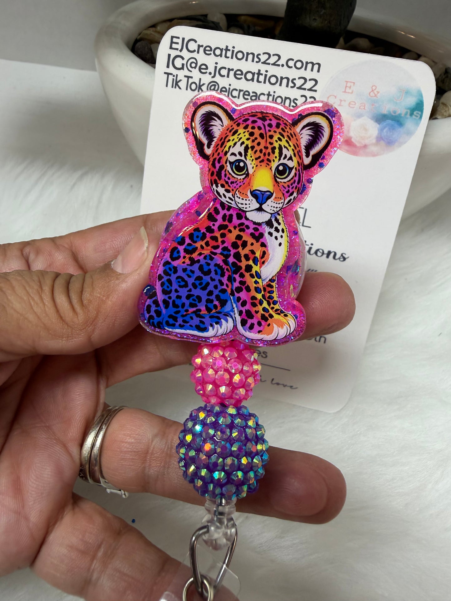 Liza Leopard Badge Reel