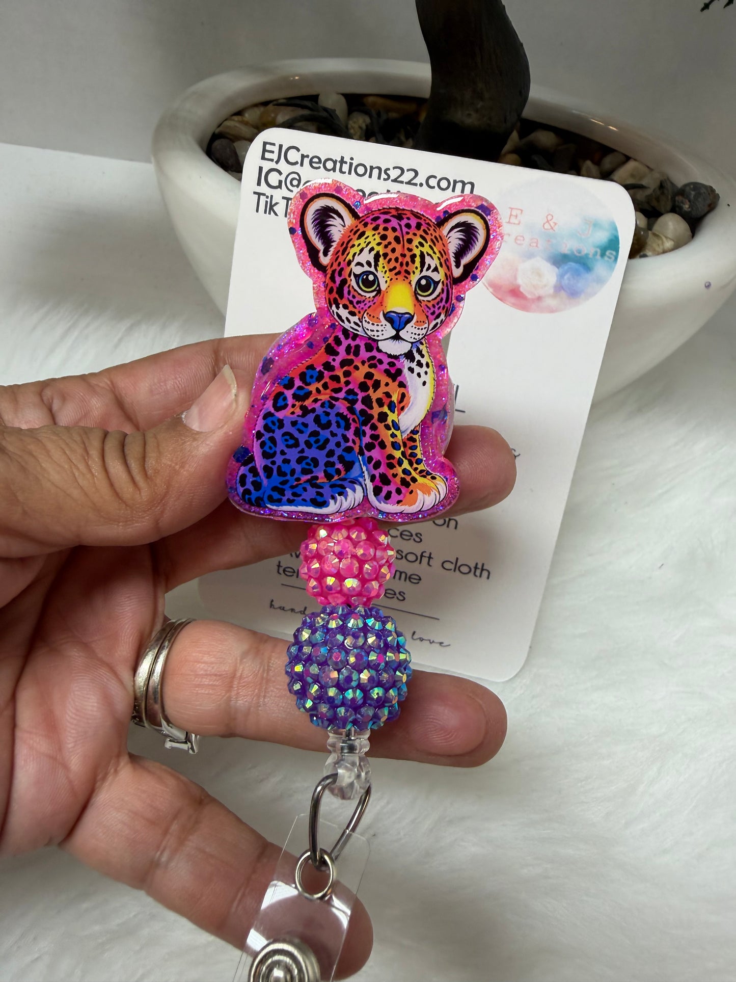 Liza Leopard Badge Reel