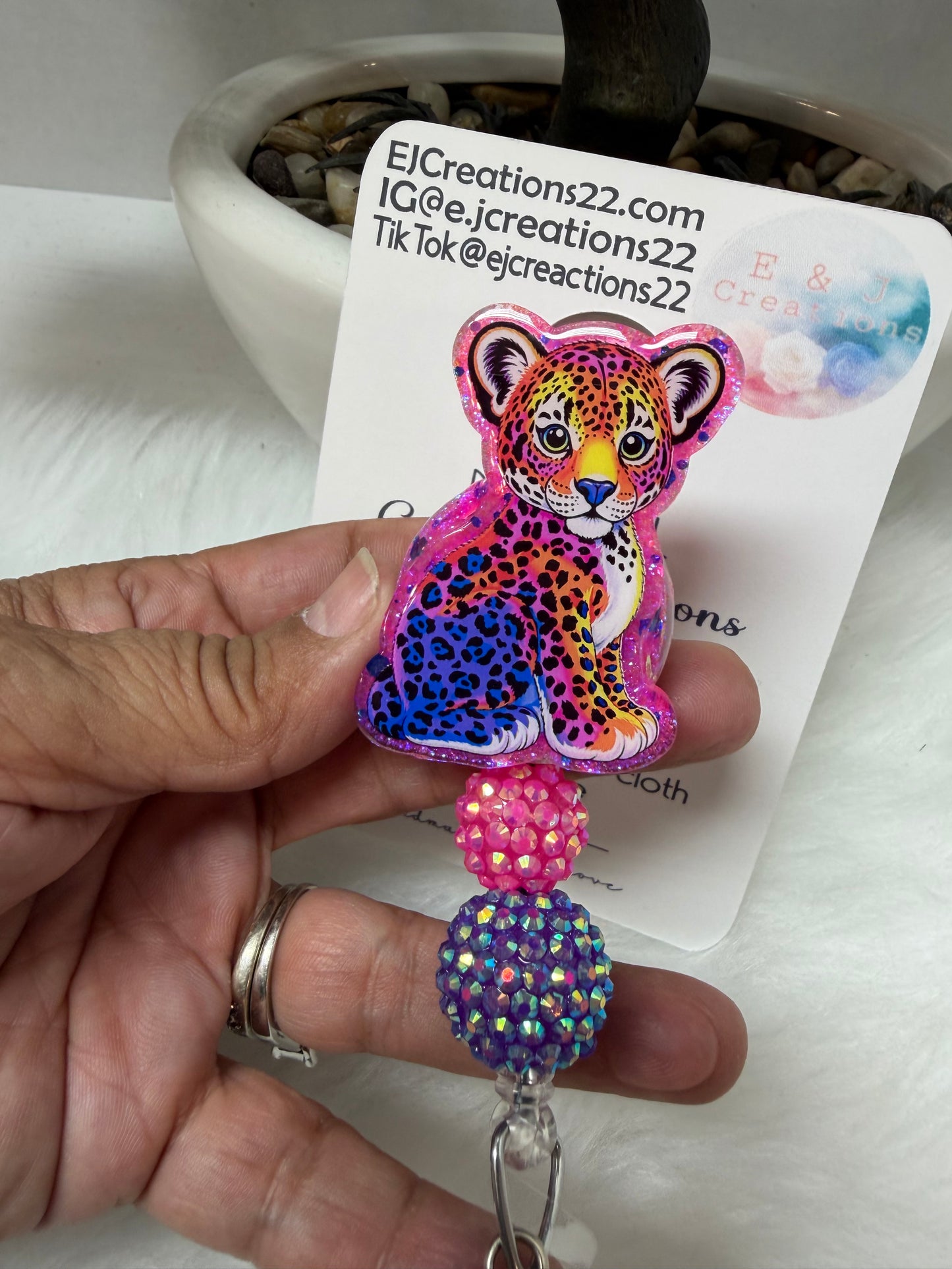 Liza Leopard Badge Reel