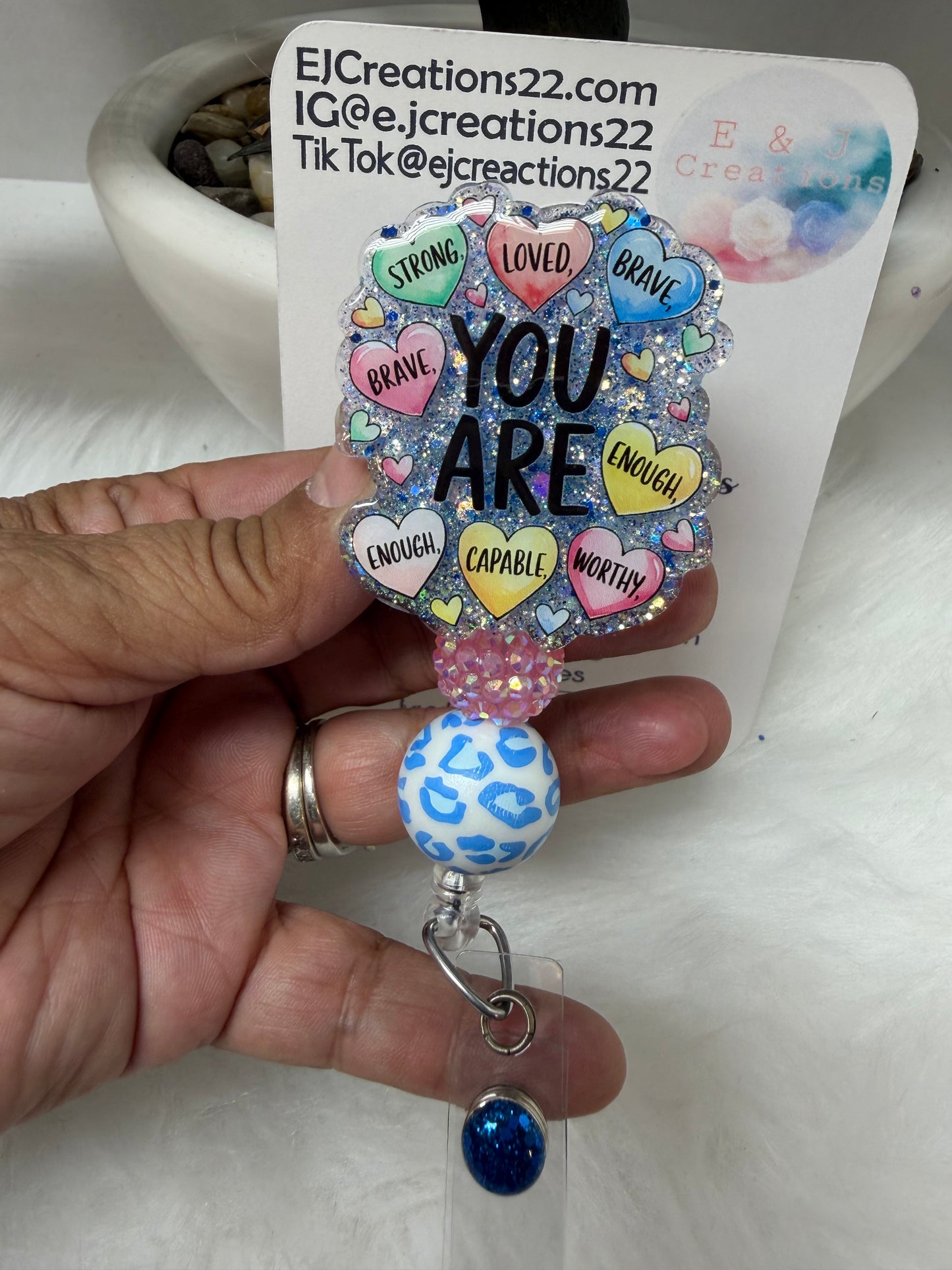 YOU ARE Affirmations Badge Reel