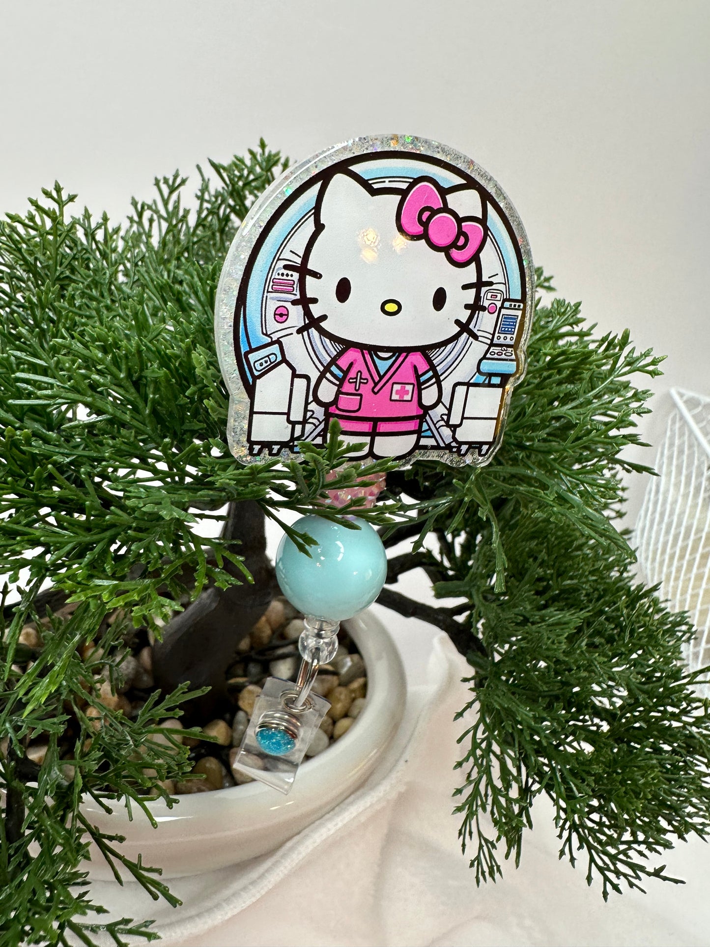 Kitty MRI Badge Reel