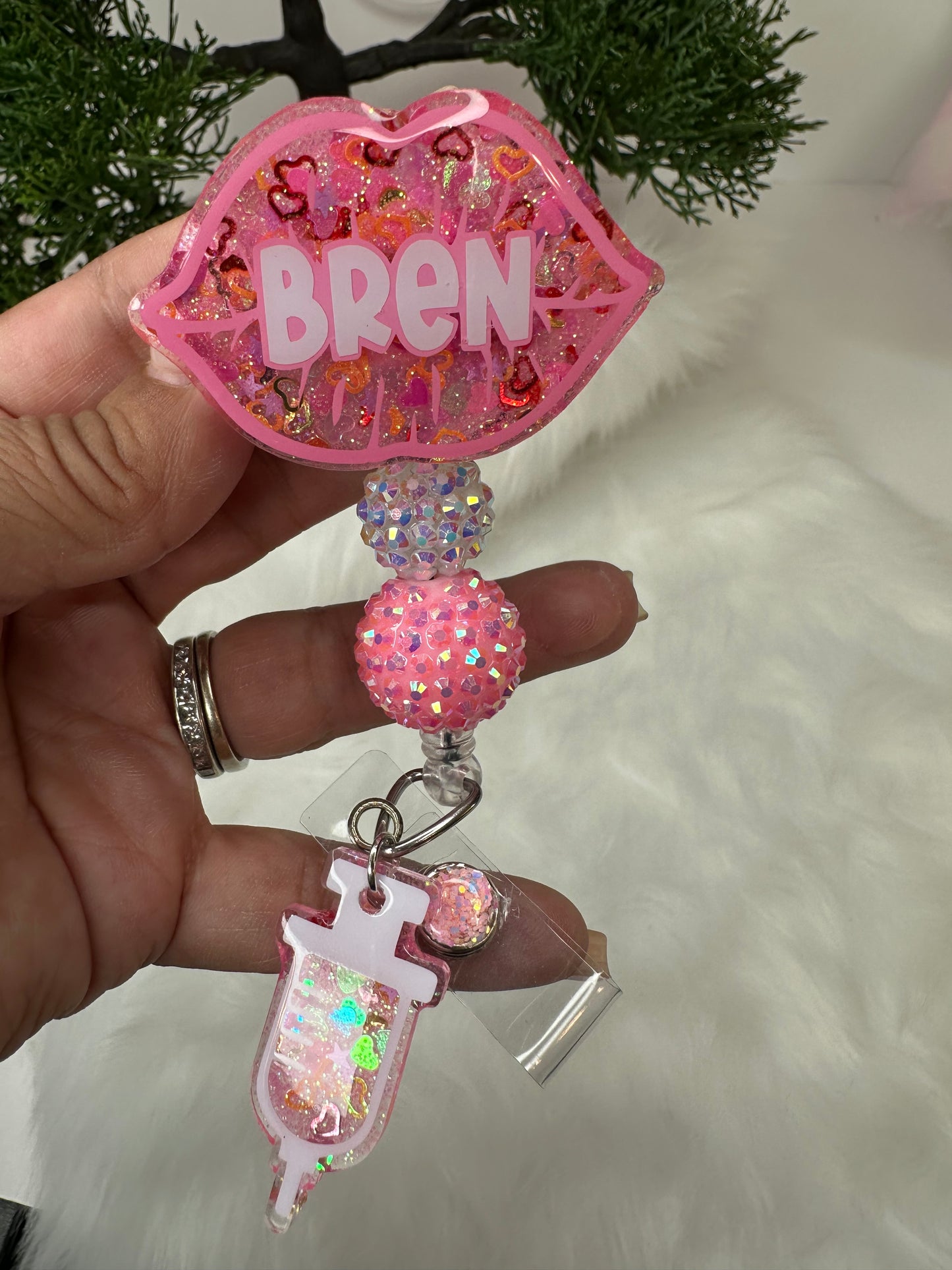Personalized Lip Filler Badge Reel