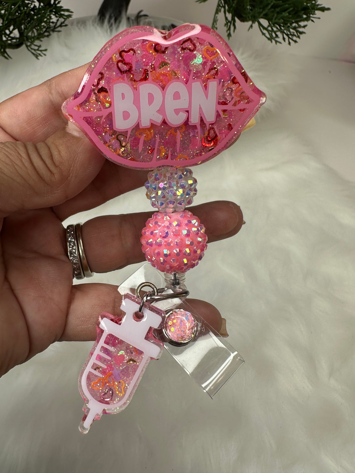Personalized Lip Filler Badge Reel