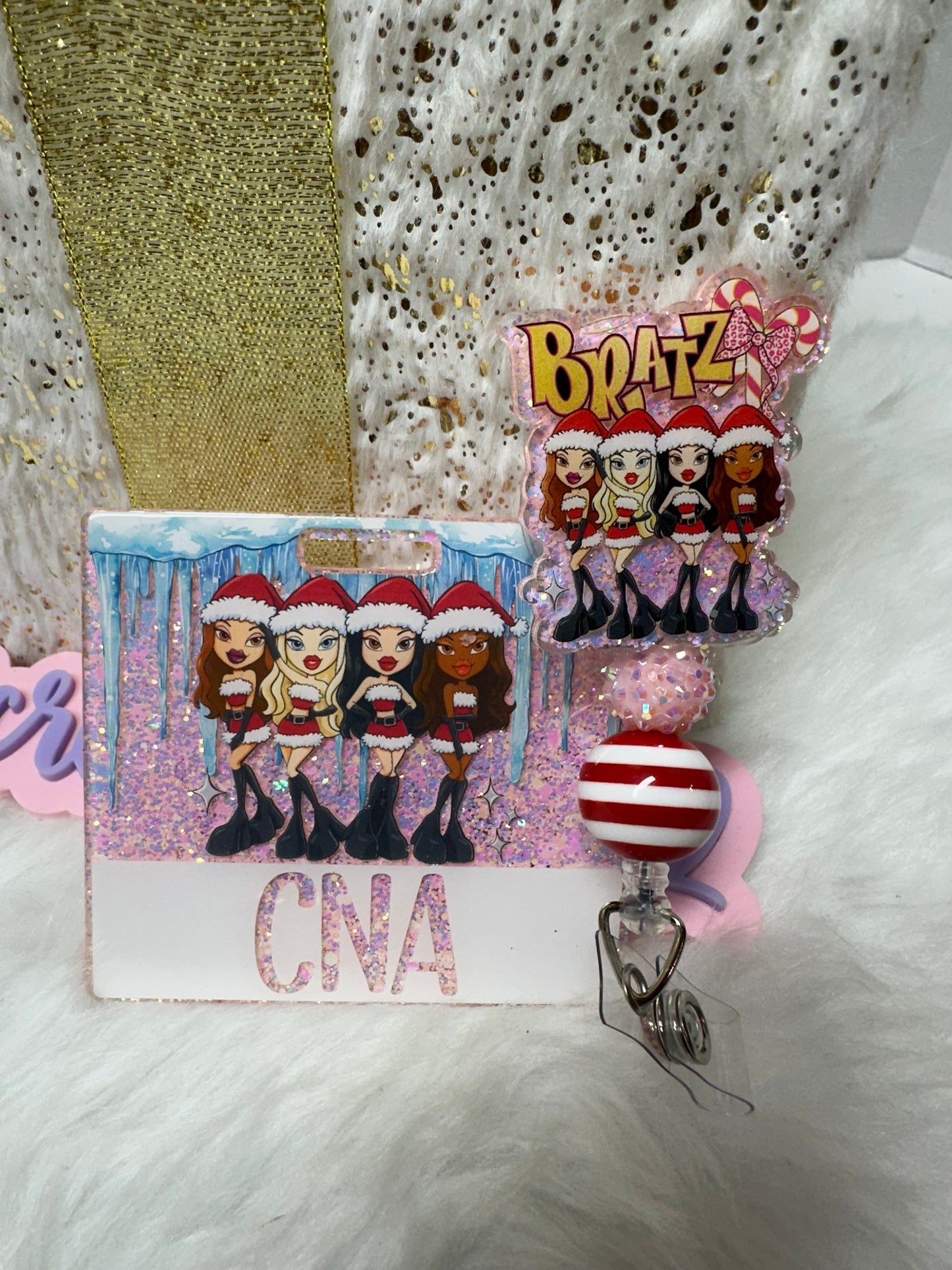 Christmas Bratz Badge Buddy Set
