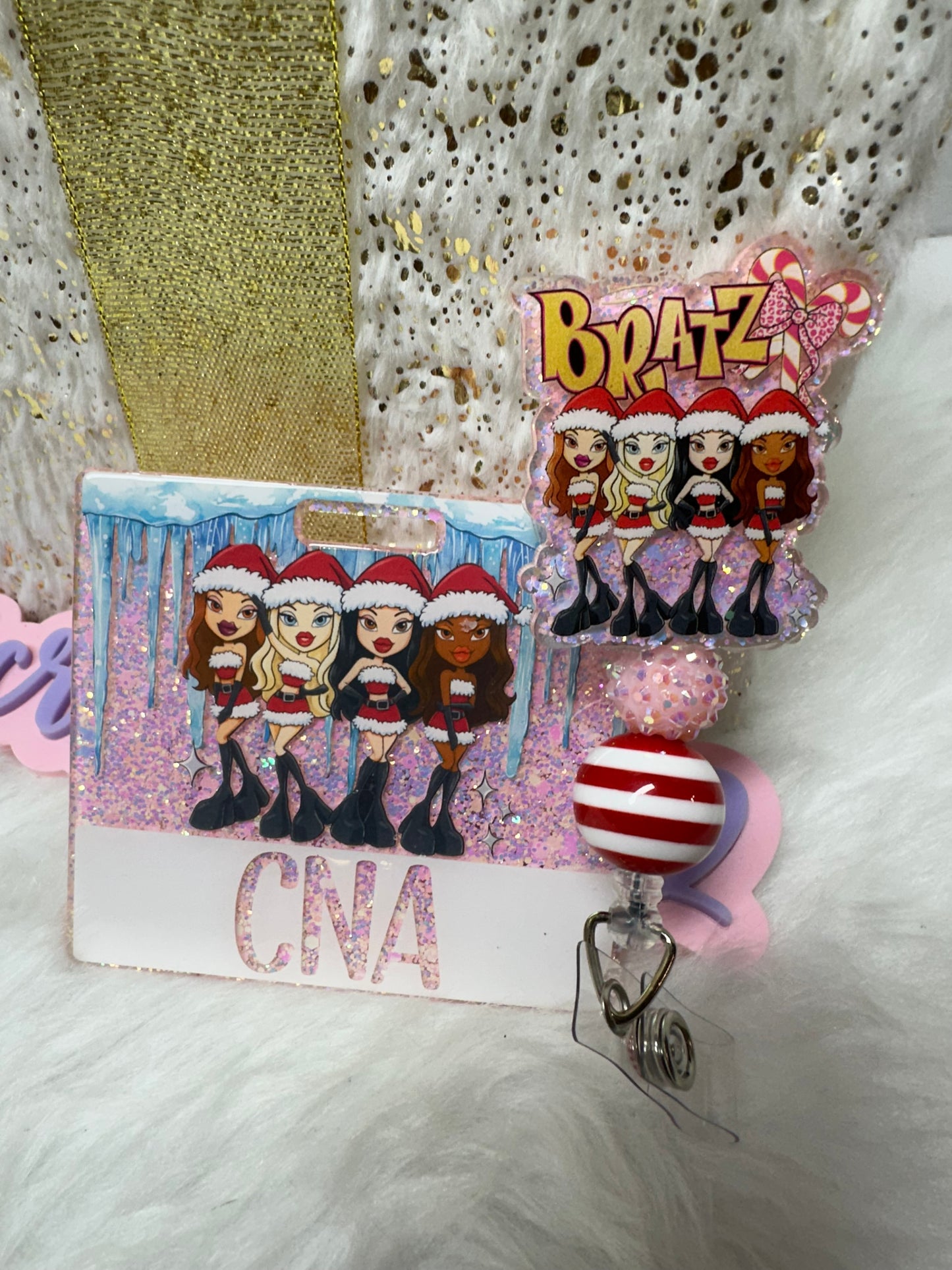 Christmas Bratz Badge Buddy Set