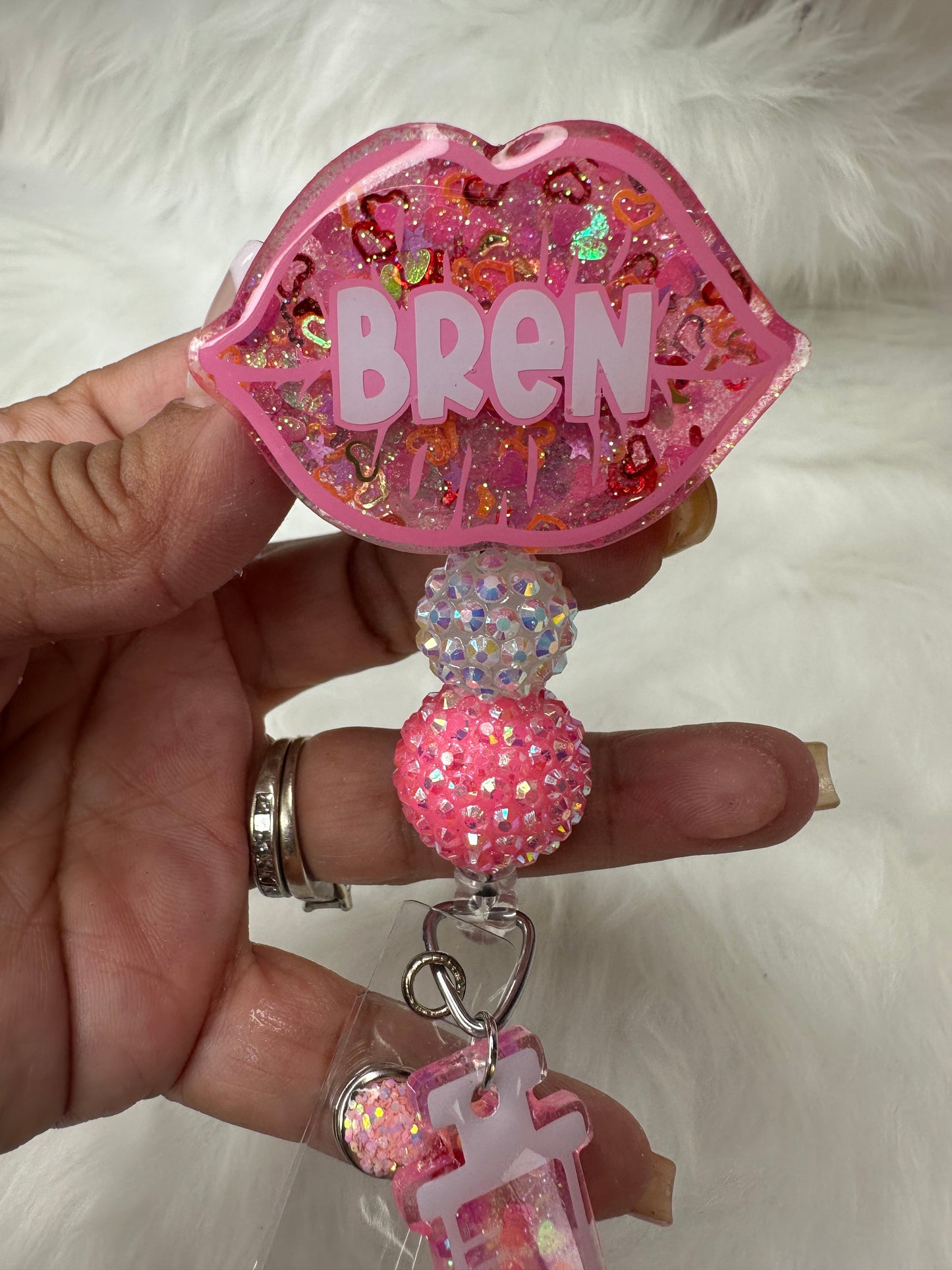 Personalized Lip Filler Badge Reel