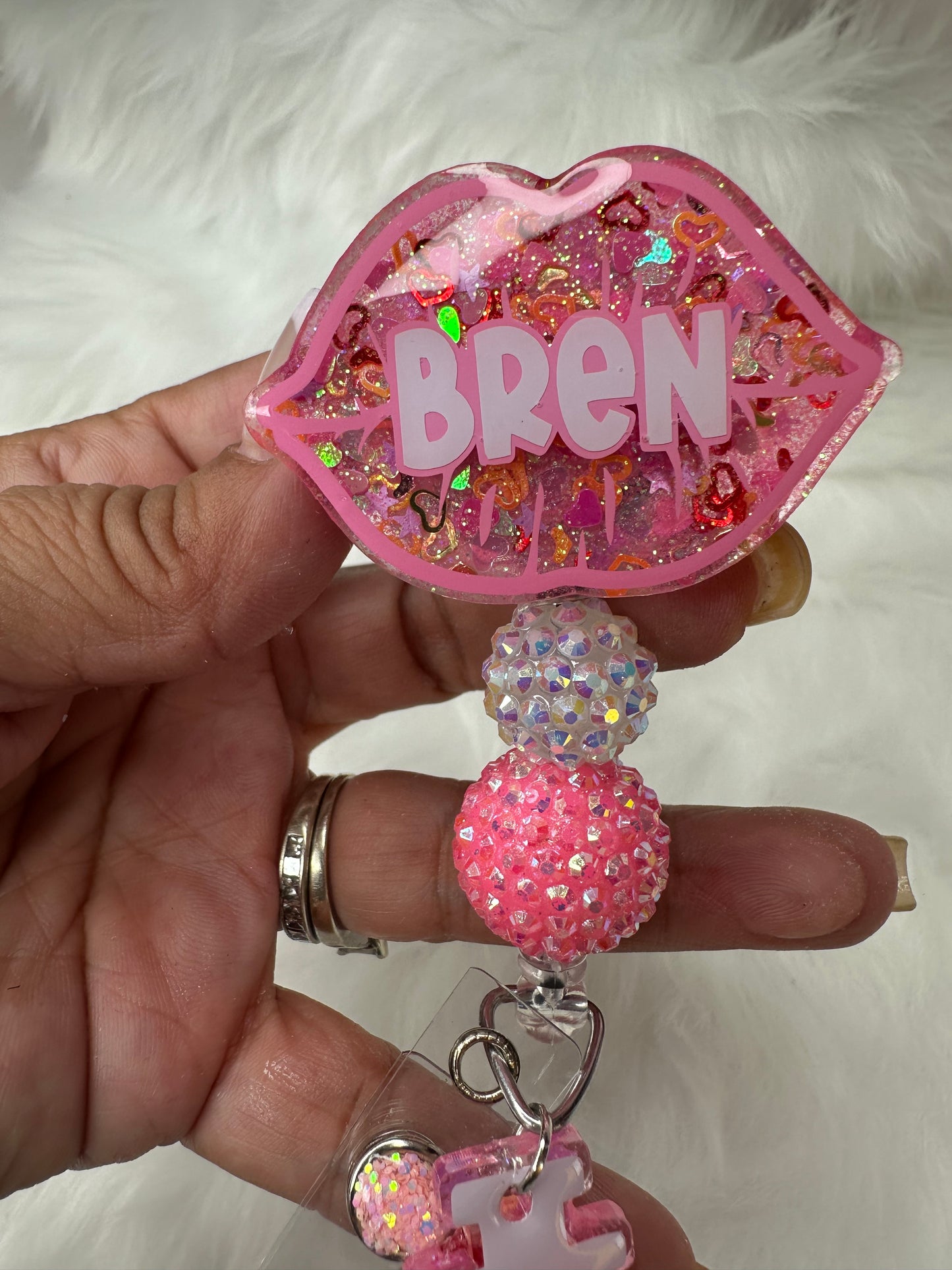 Personalized Lip Filler Badge Reel