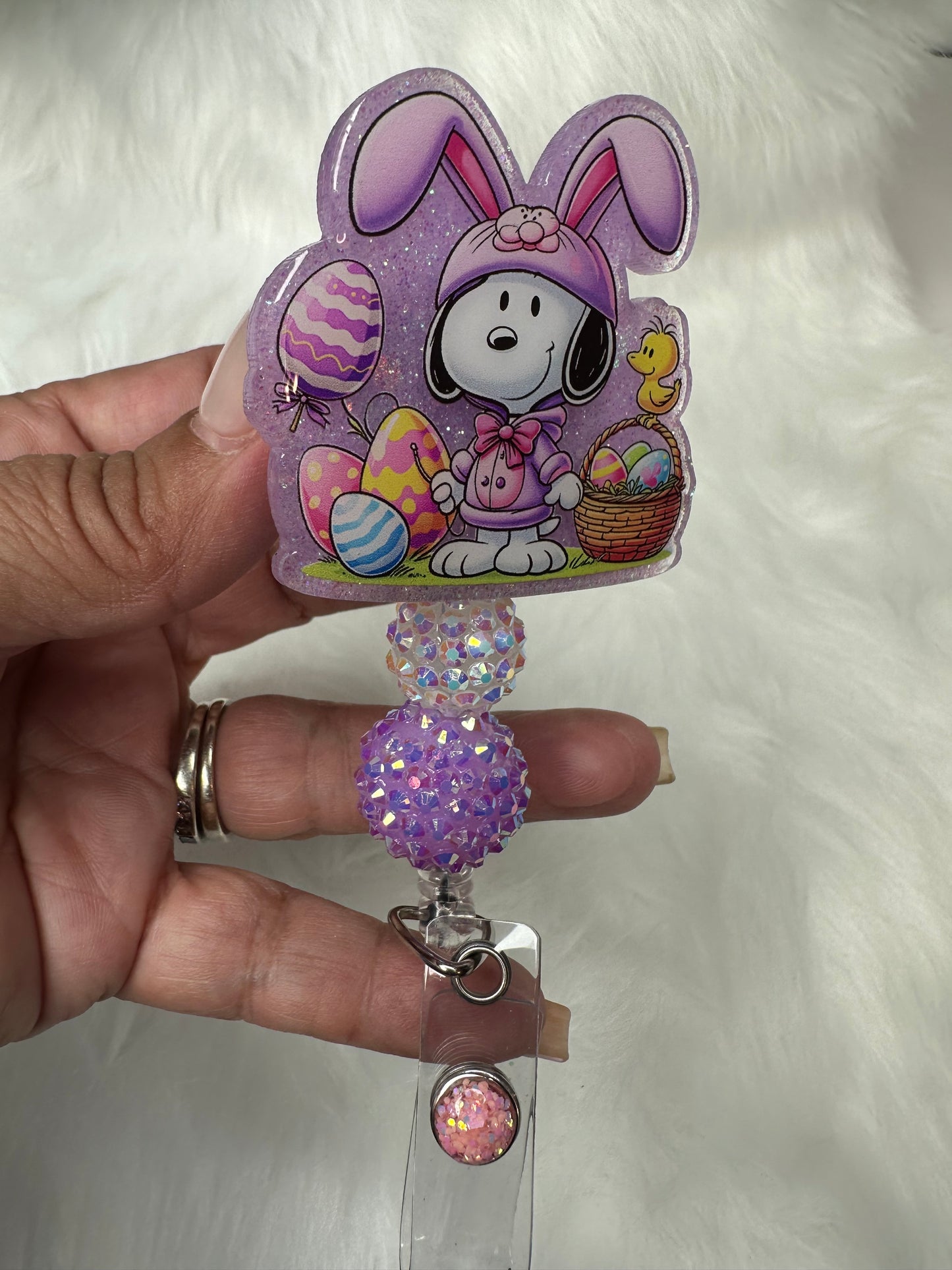 Easter Puppy Badge Reel
