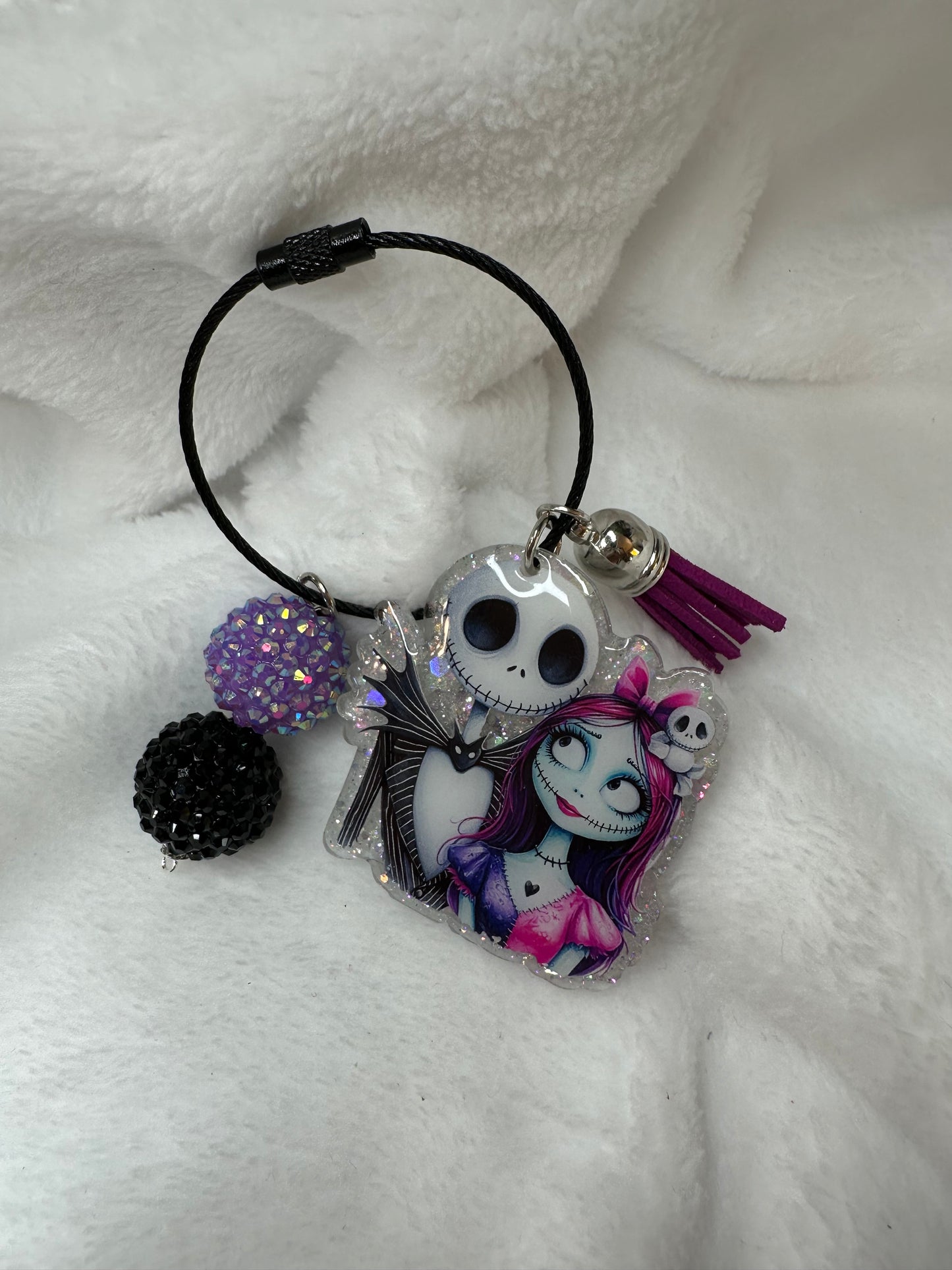 Jack and Sally Backpack/Bag Charm Tag