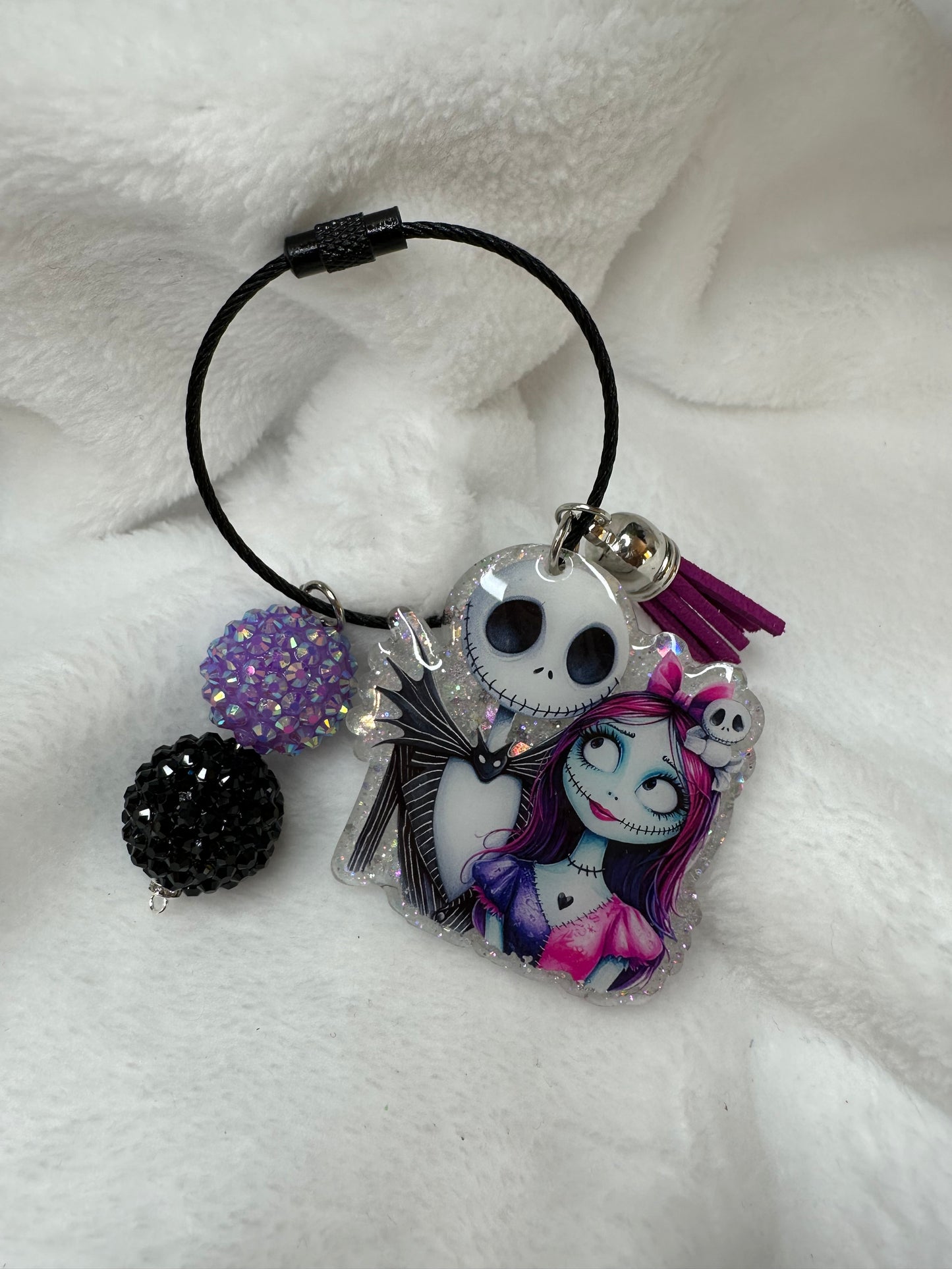 Jack and Sally Backpack/Bag Charm Tag