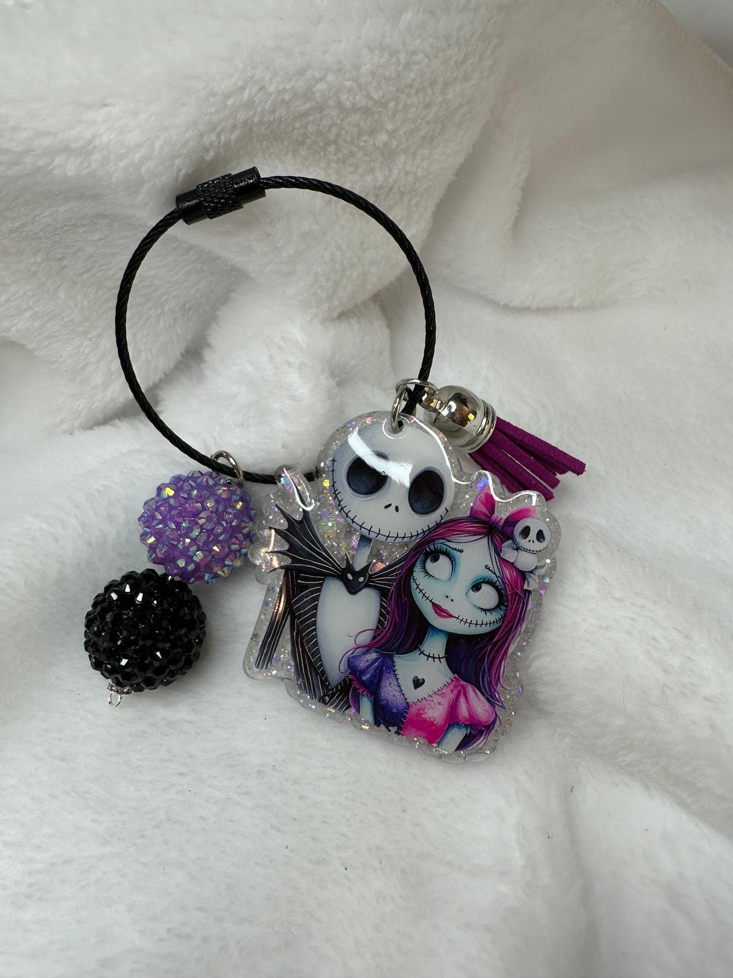 Jack and Sally Backpack/Bag Charm Tag