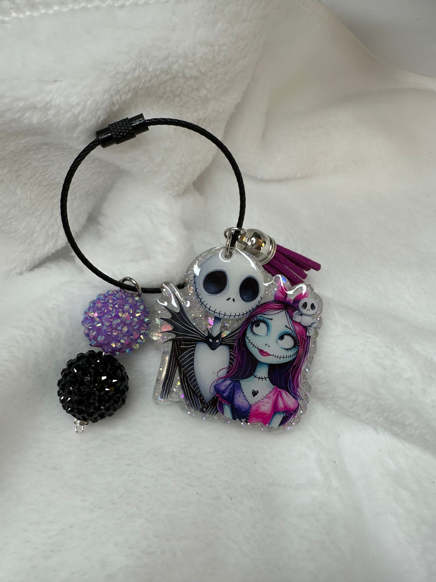 Jack and Sally Backpack/Bag Charm Tag