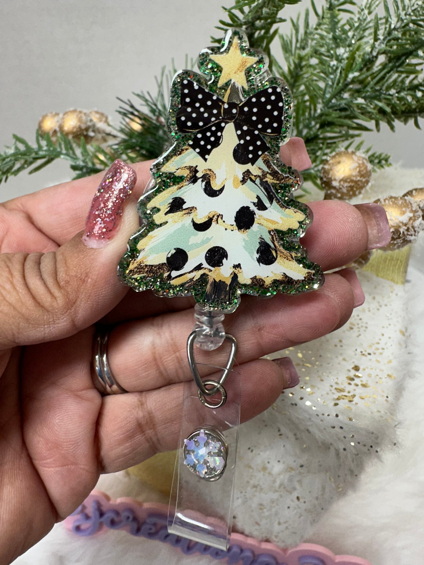 Christmas Tree Badge Reel