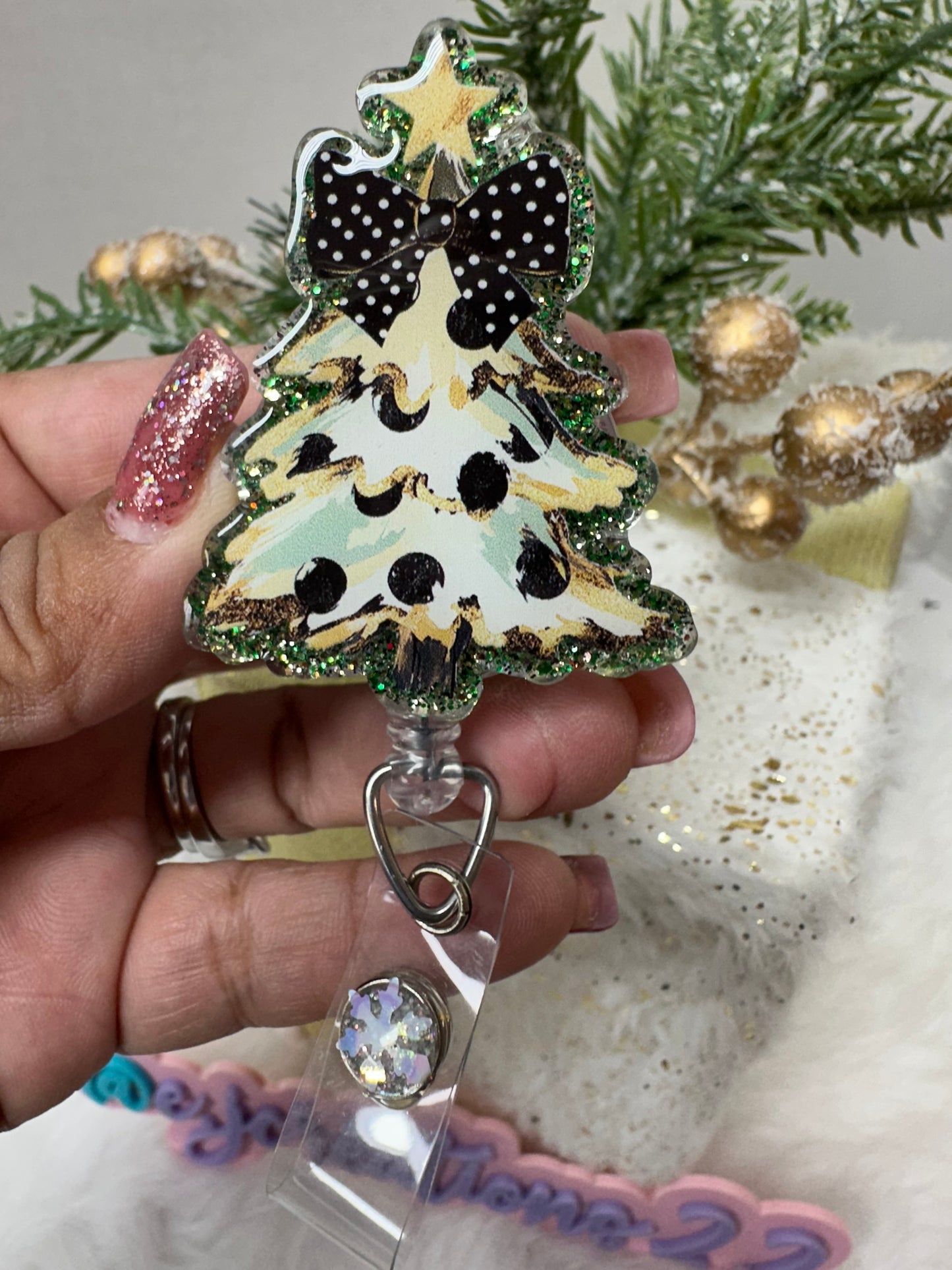 Christmas Tree Badge Reel