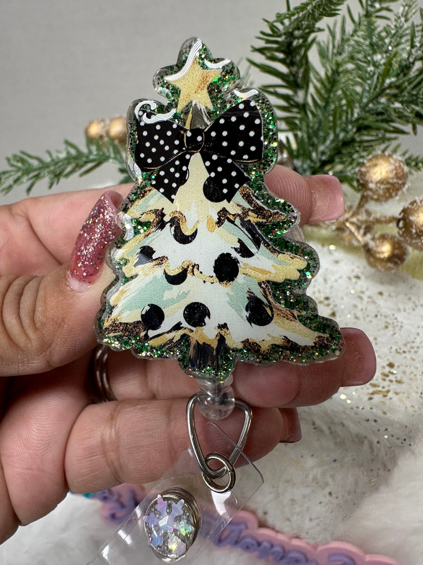 Christmas Tree Badge Reel