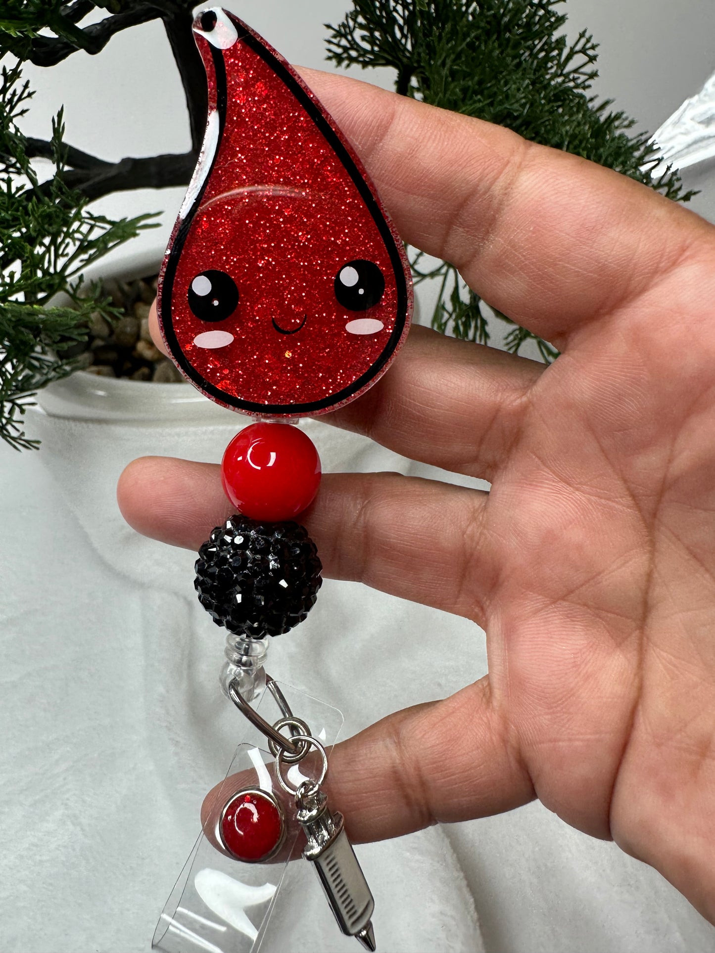 Blood Drop Badge Reel