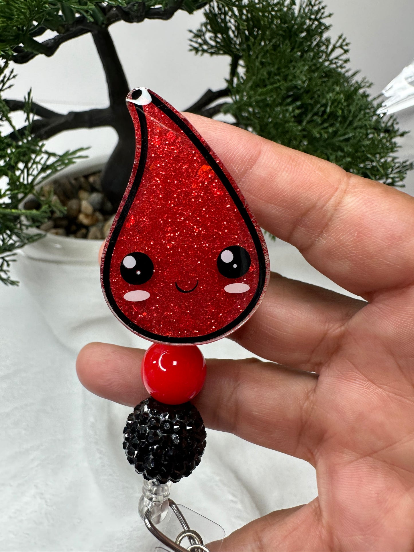 Blood Drop Badge Reel