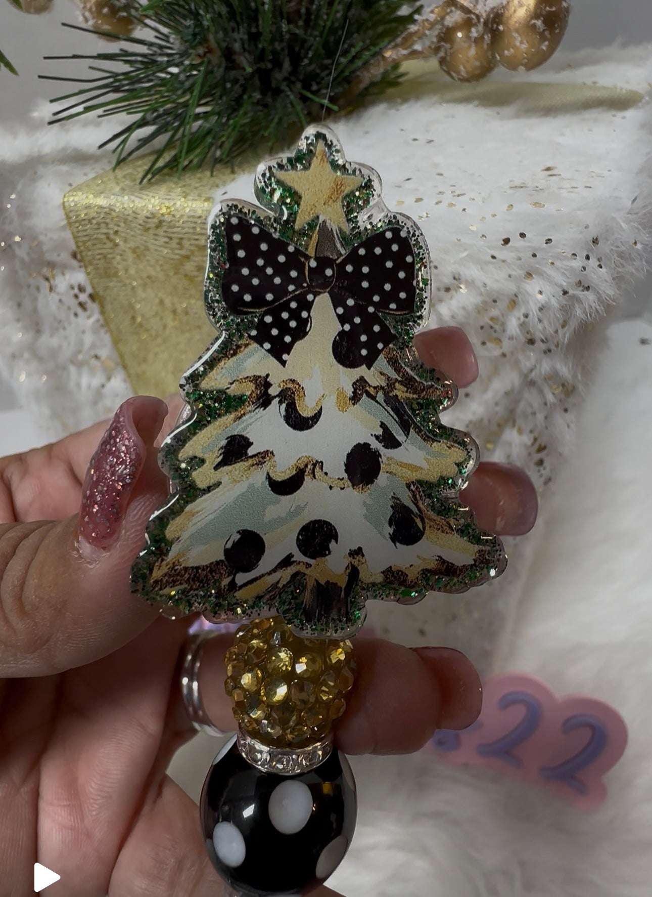 Christmas Tree Badge Reel