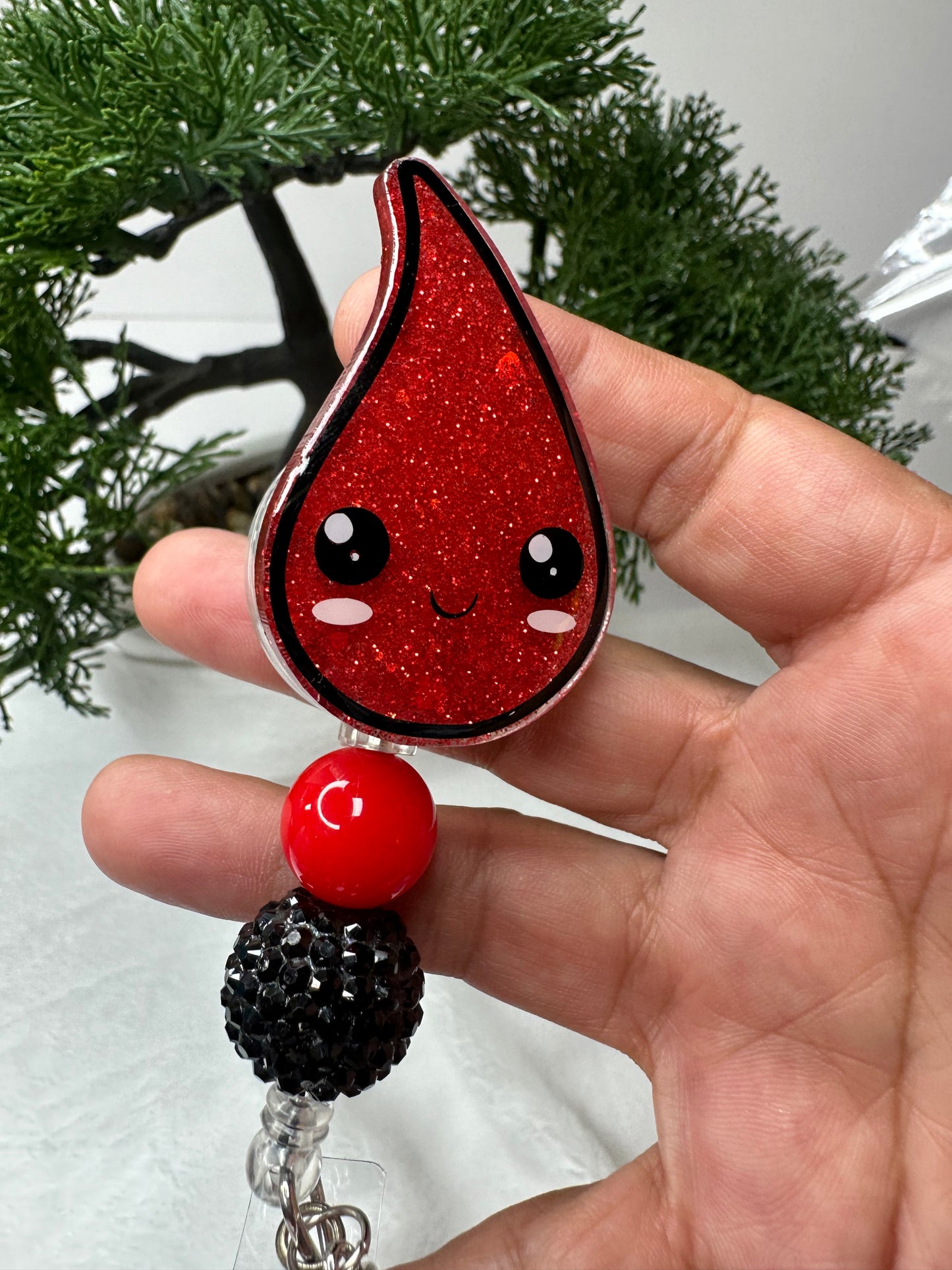 Blood Drop Badge Reel