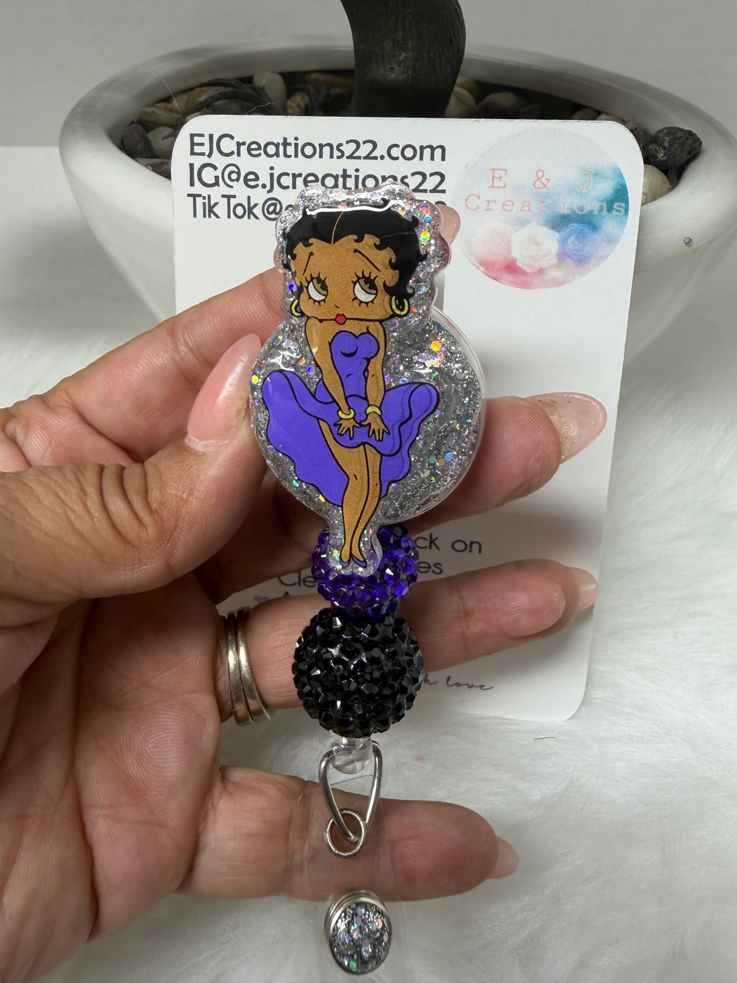 Black Betty Boo Badge Reel