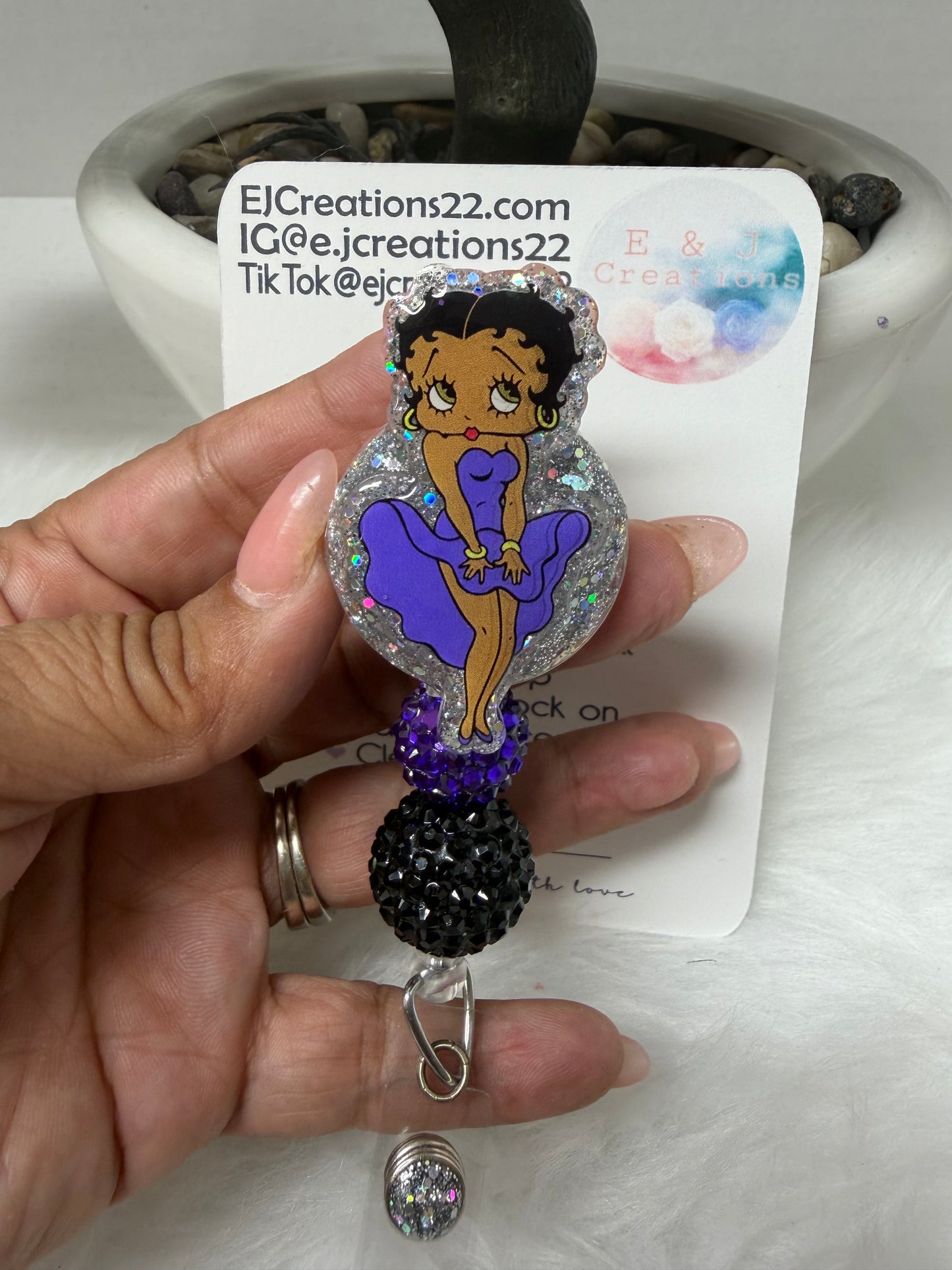 Black Betty Boo Badge Reel