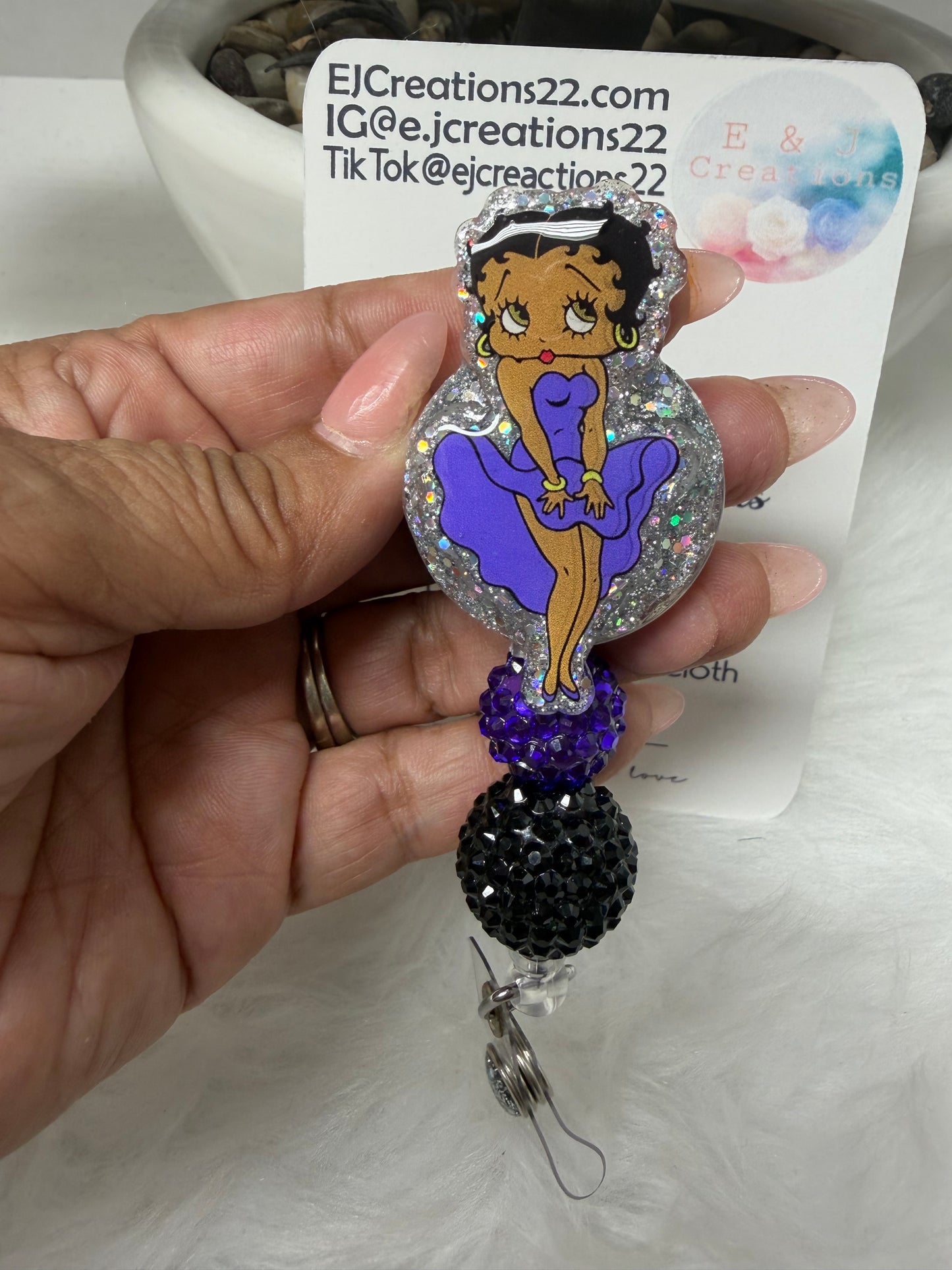 Black Betty Boo Badge Reel