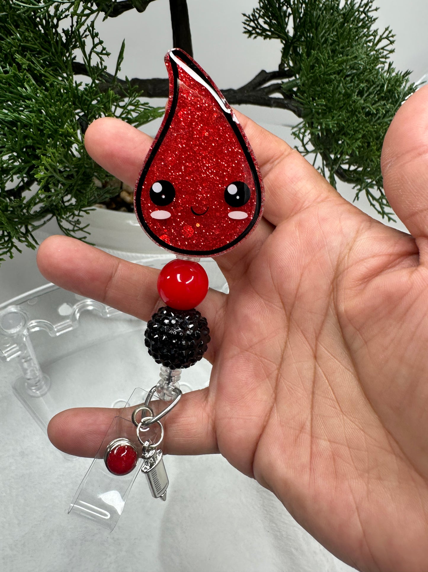 Blood Drop Badge Reel