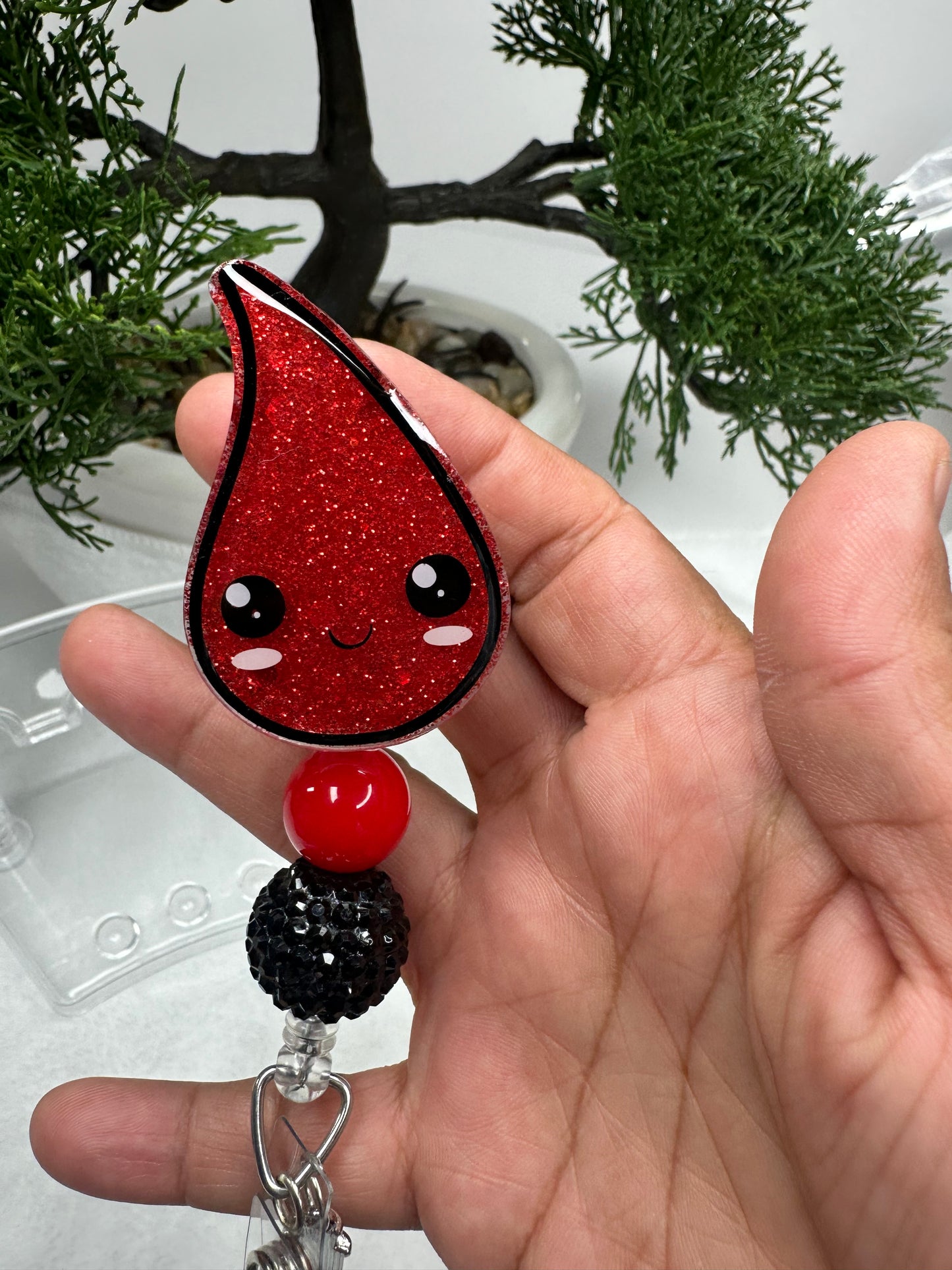 Blood Drop Badge Reel