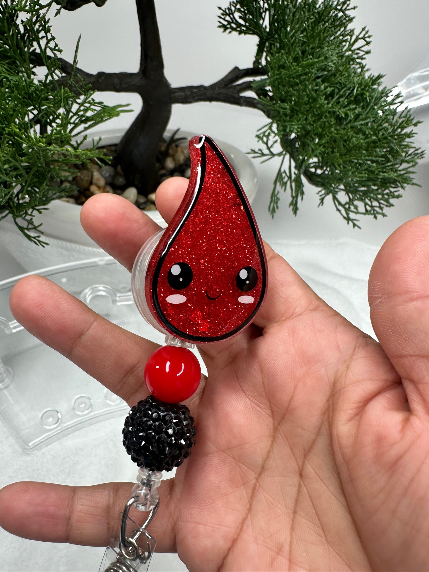 Blood Drop Badge Reel