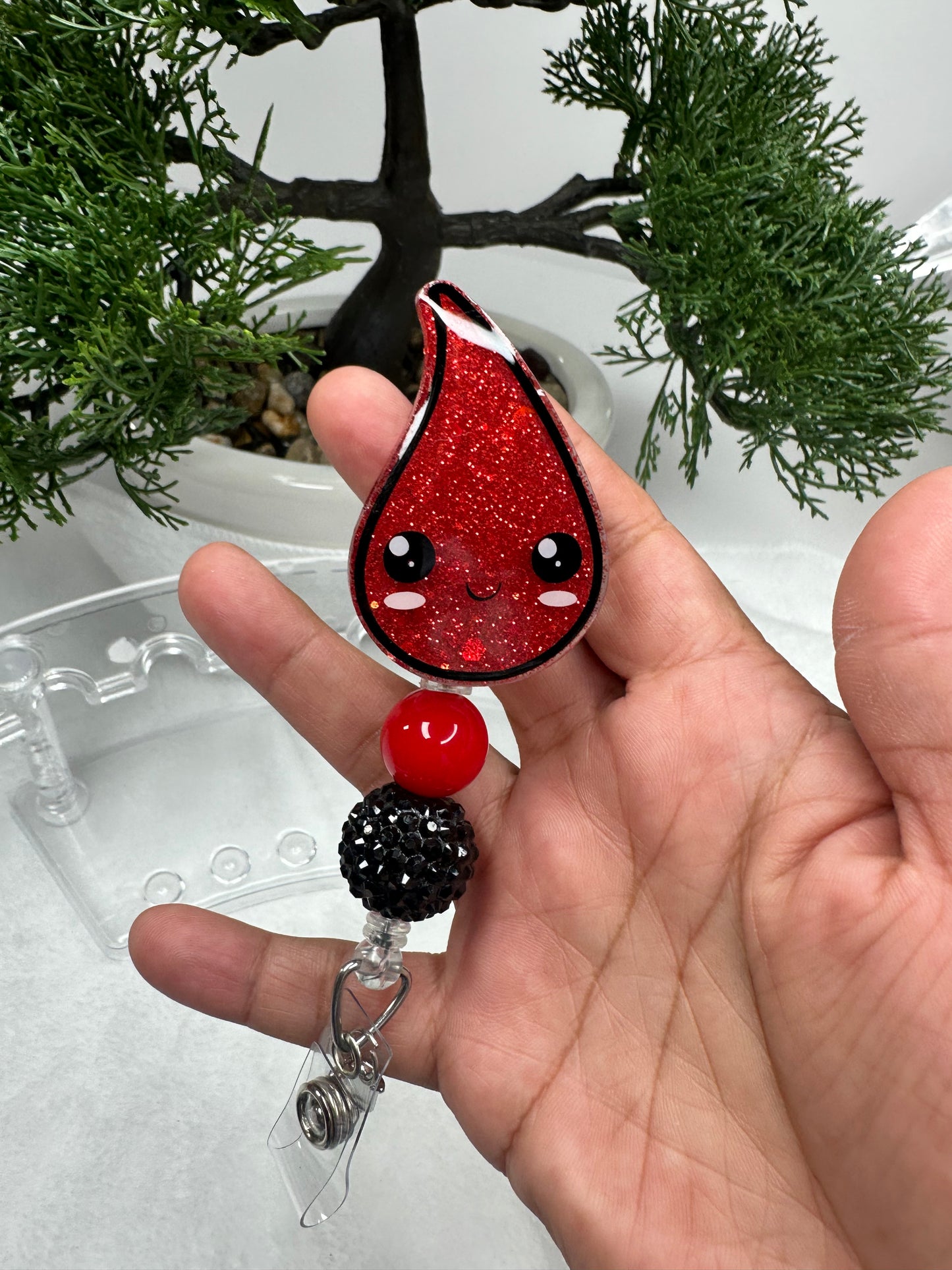 Blood Drop Badge Reel