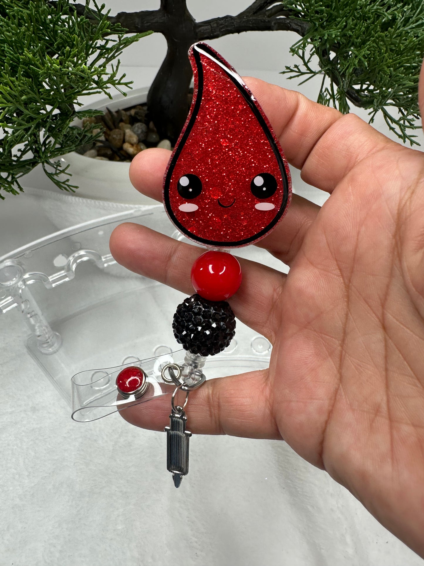 Blood Drop Badge Reel