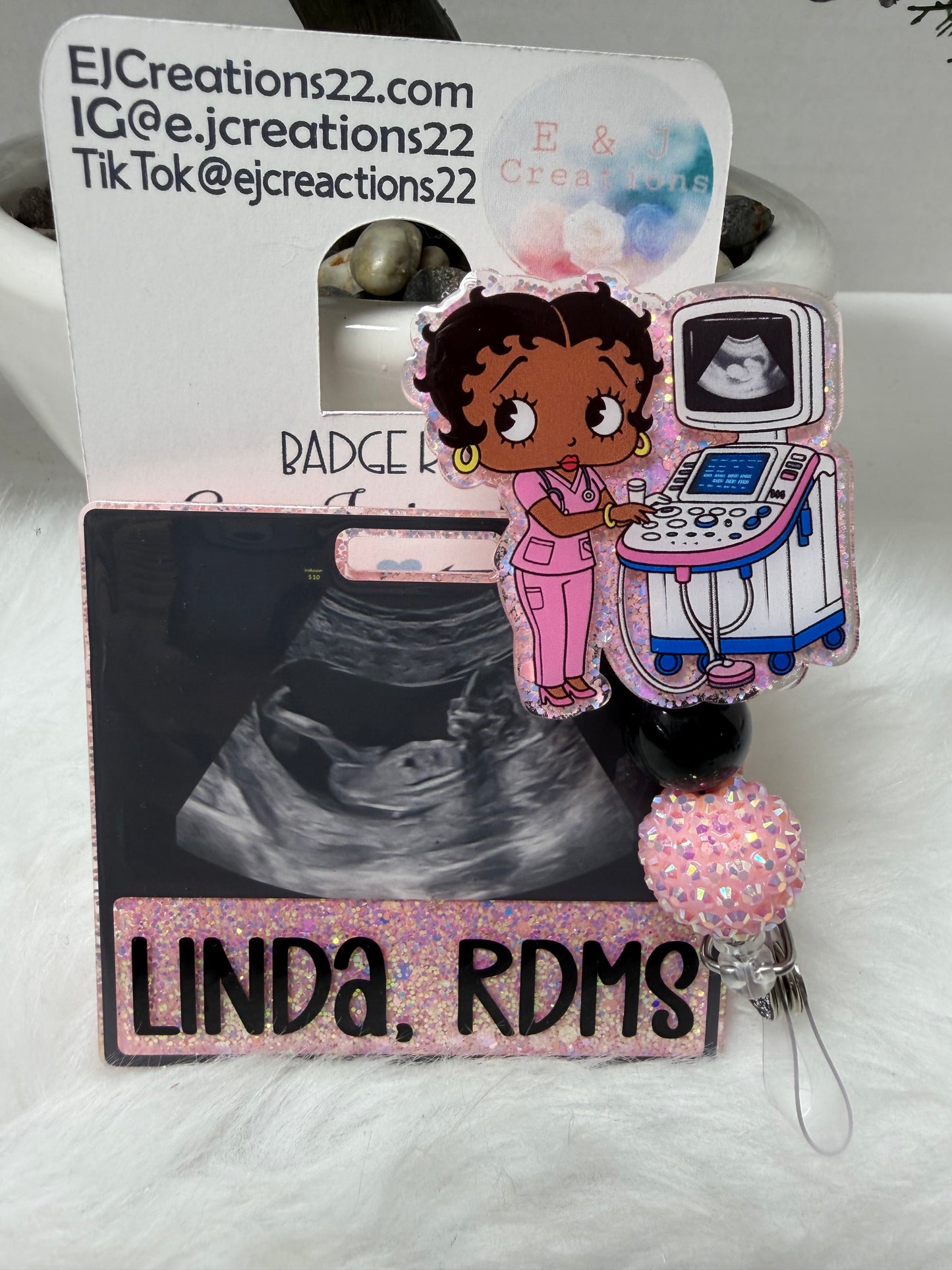 US African Betty Badge Buddy Set