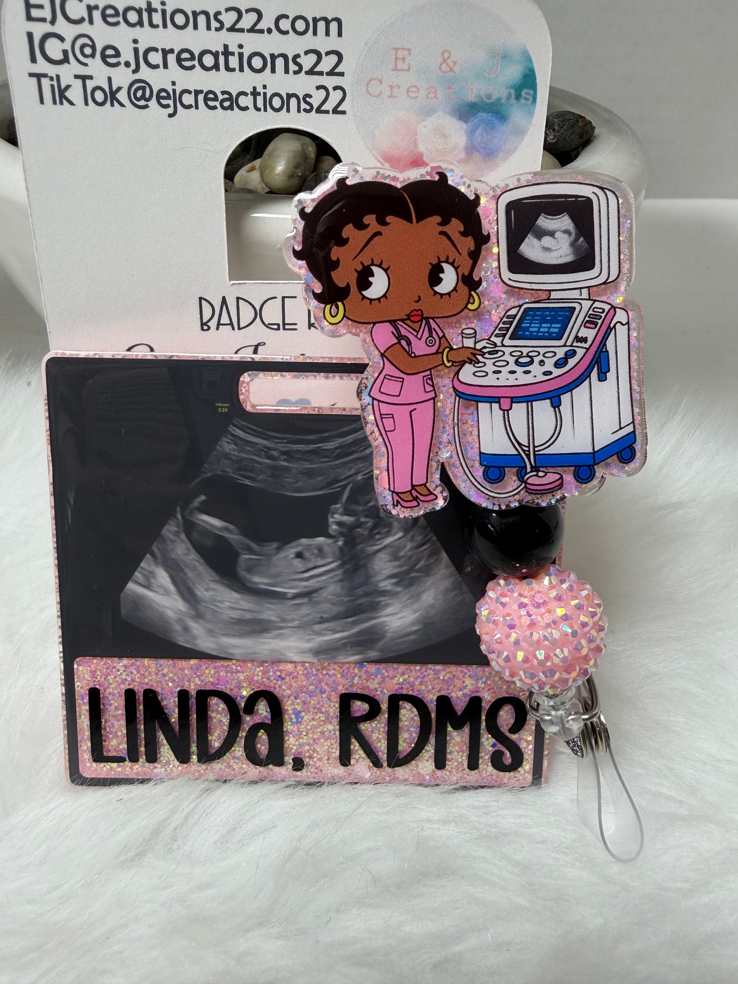 US African Betty Badge Buddy Set