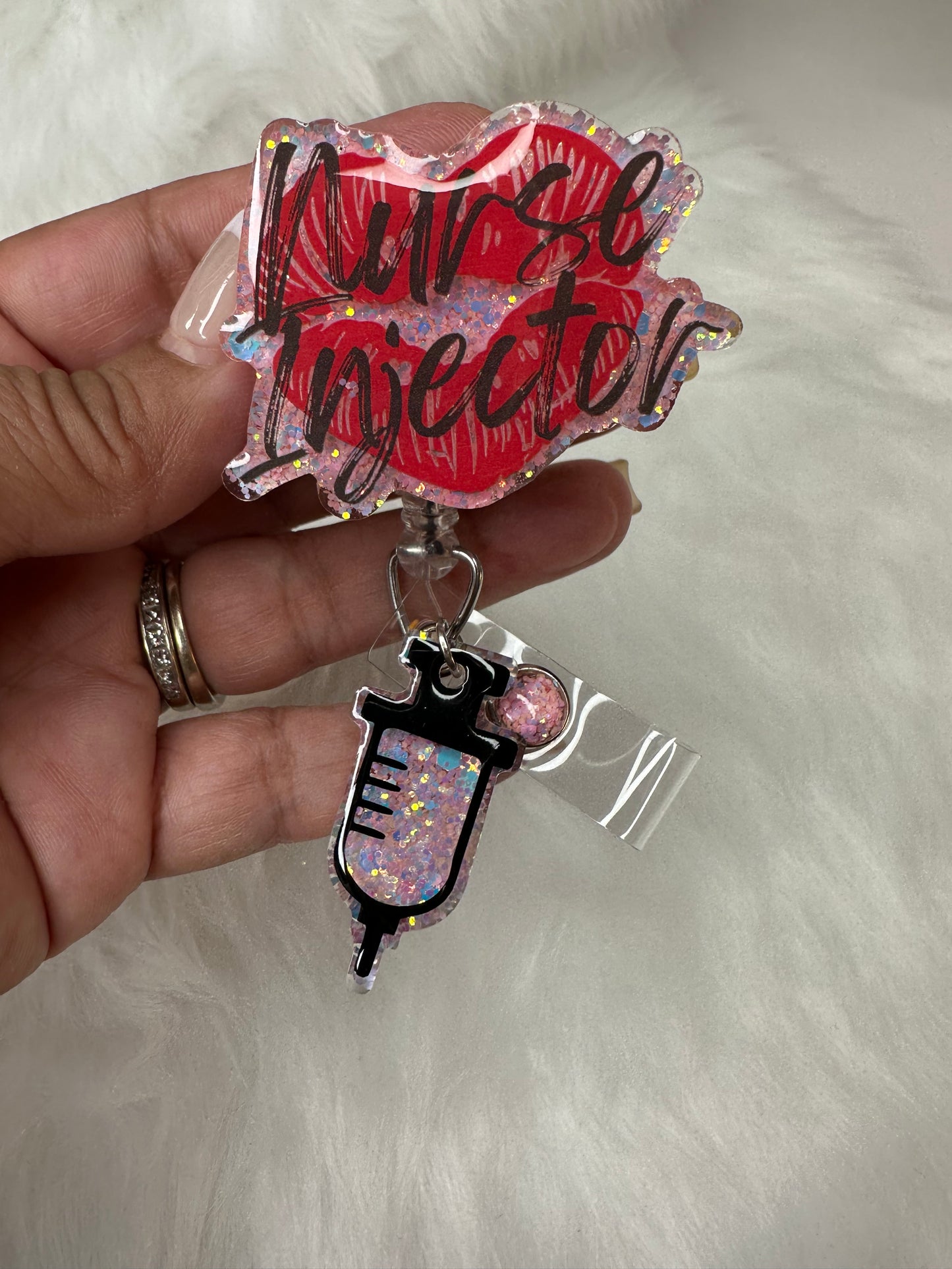 Nurse Injector Badge Reel