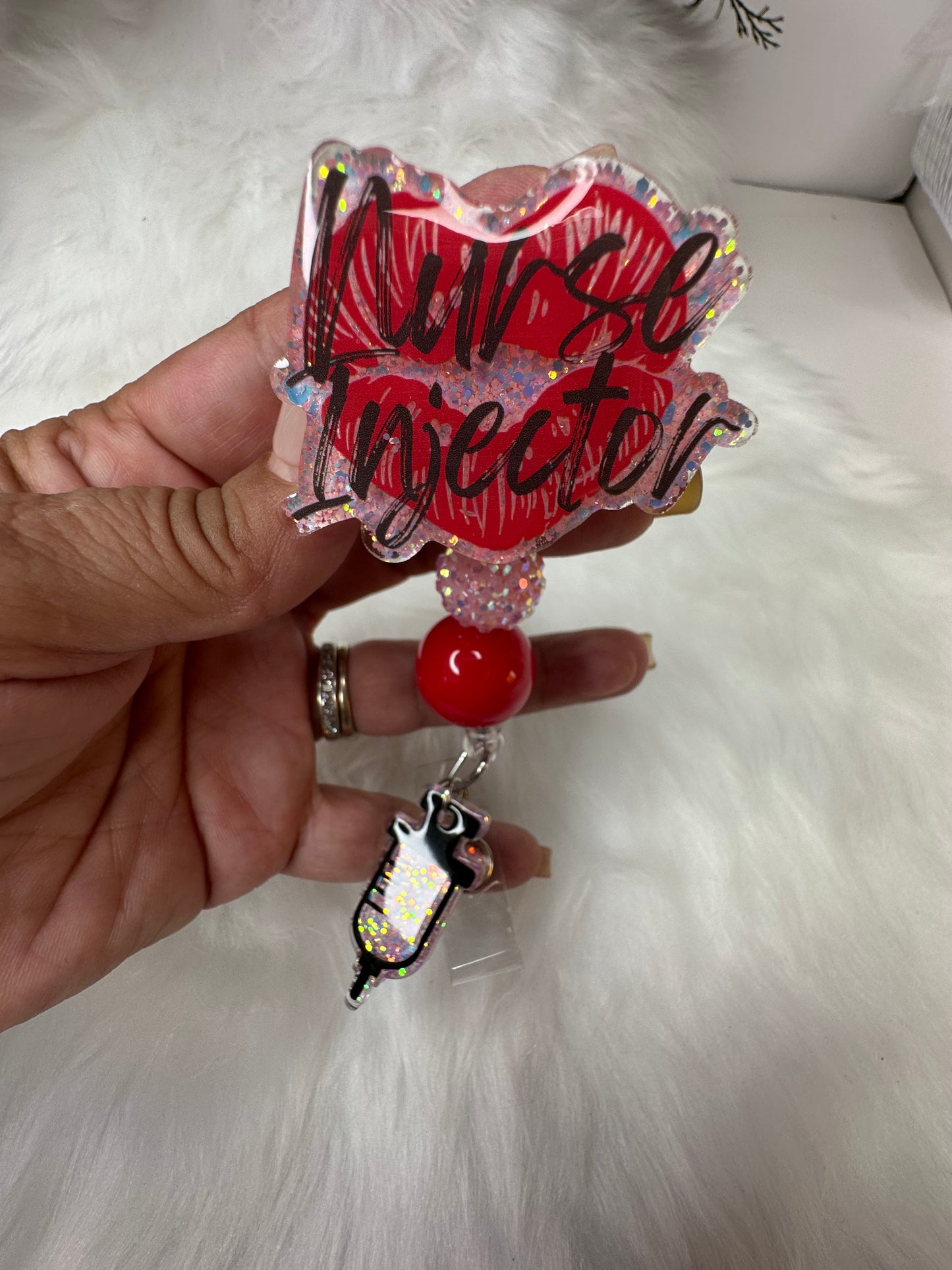 Nurse Injector Badge Reel