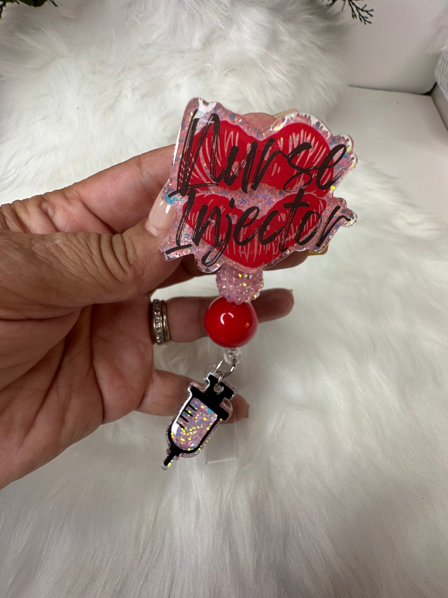 Nurse Injector Badge Reel