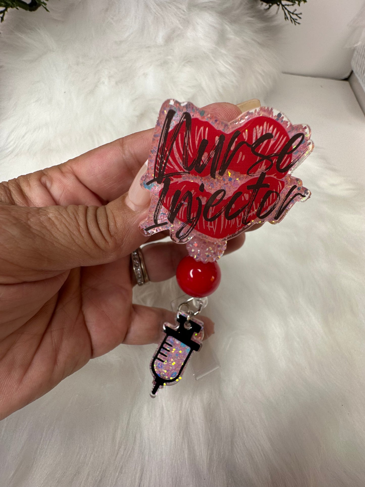 Nurse Injector Badge Reel